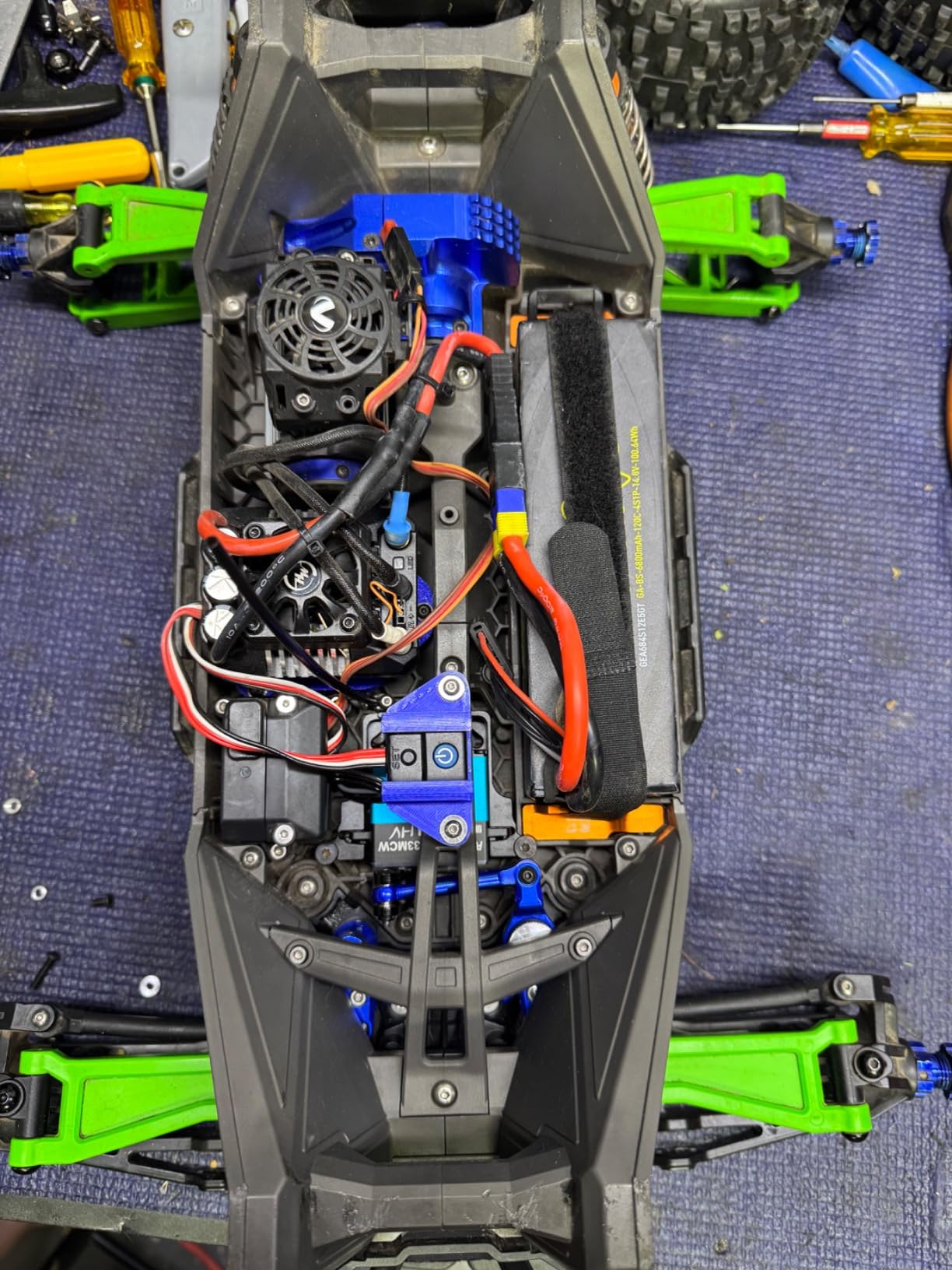 Aluminum Main Gear Cover Blue for Traxxas 1/10 MAXX Maxx Slash 8987 customer photo 1