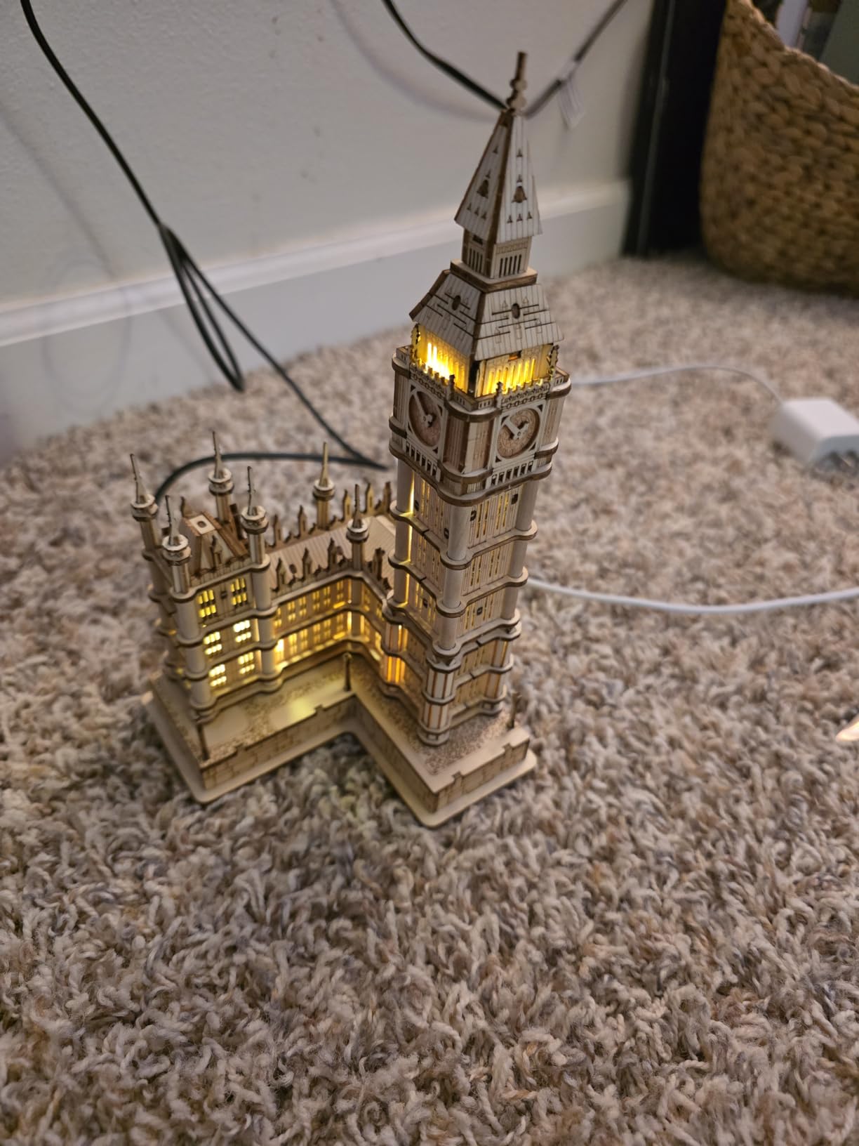 ROBOTIME 3D Puzzle for Adults Wooden Craft Kits for Teens DIY Construction Model Kit with LED Light to Build Educational Big Ben Set Toys Birthday Gifts customer photo 1
