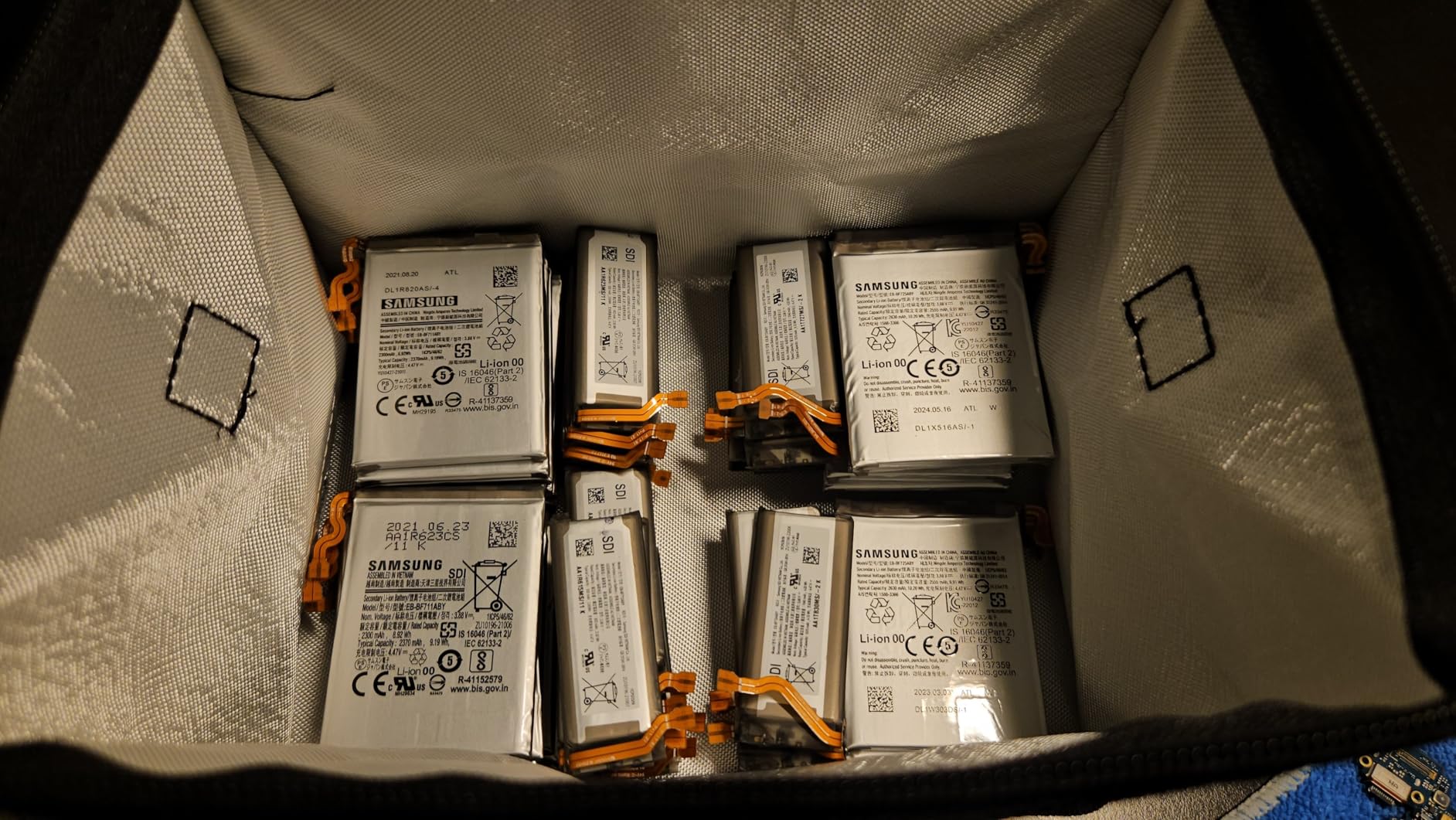 Tenergy 2 Pack, Fire Retardant Lipo Bags, Battery Bags for Charging and Storage, 5.5x3.5x2 inches Each customer photo 1