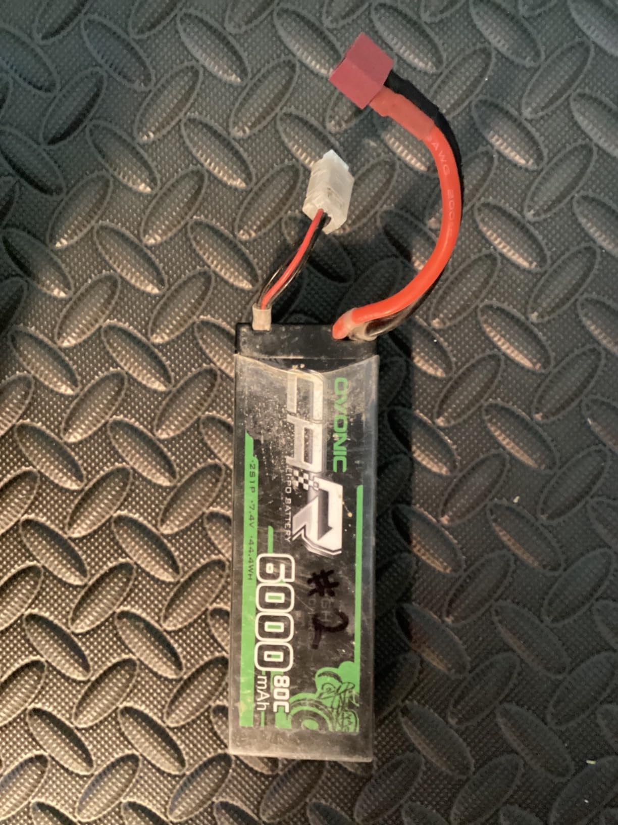 OVONIC 6000mAh 80C 2S 7.4V Lipo Battery Hardcase with Dean-Style T Connector for 1:8 Scale RC Car, RC Airplane, RC Helicopter, RC Boat (2 Pack) customer photo 2