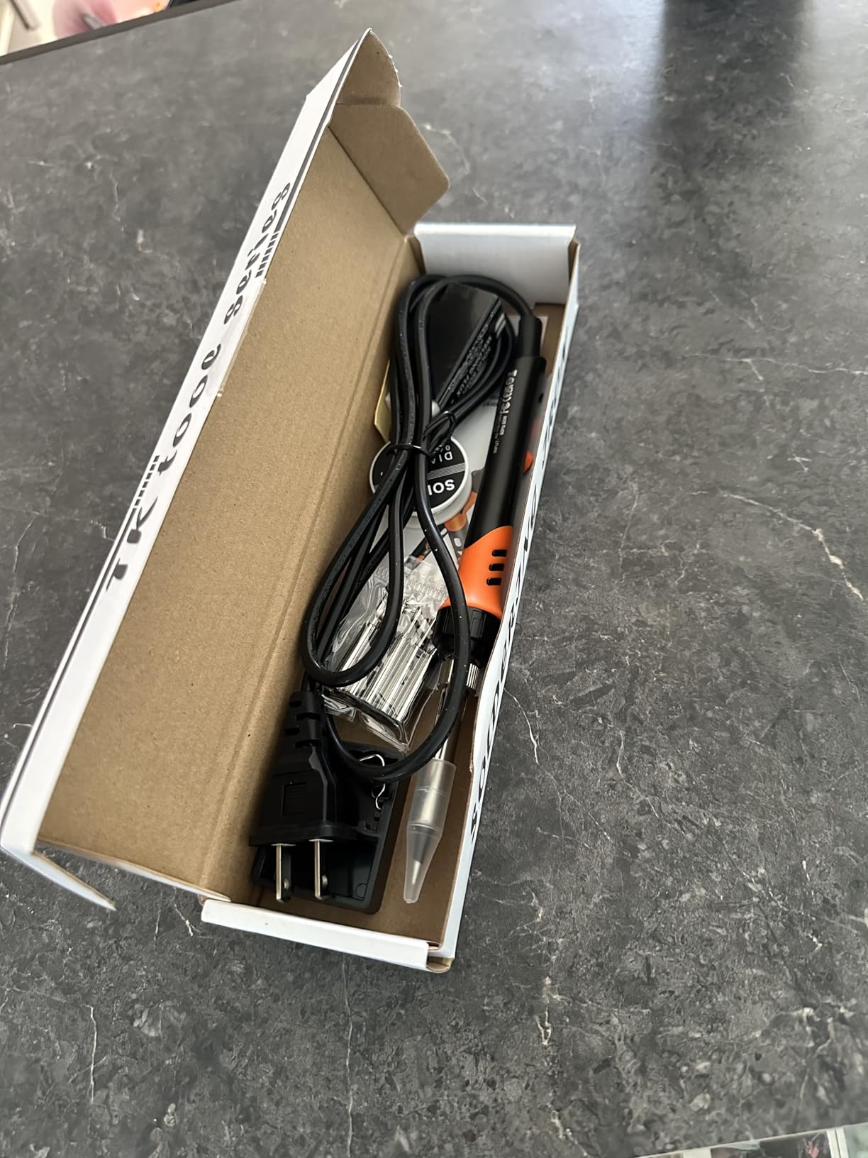 60W Adjustable Temperature Soldering Iron Kit - 9-in-1 With 5 Tips, Solder Wire Stand for Soldering and Repair customer photo 2