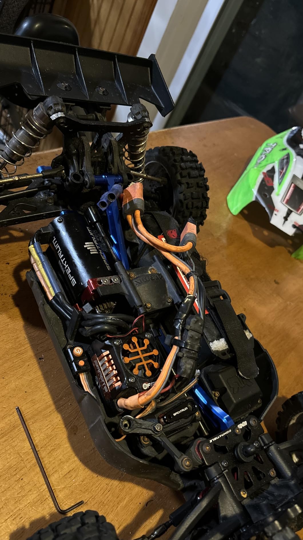Aluminum Rear Chassis Brace for 1/8 Arrma Notorious 6S Typhon 6S BLX (Black) customer photo 1