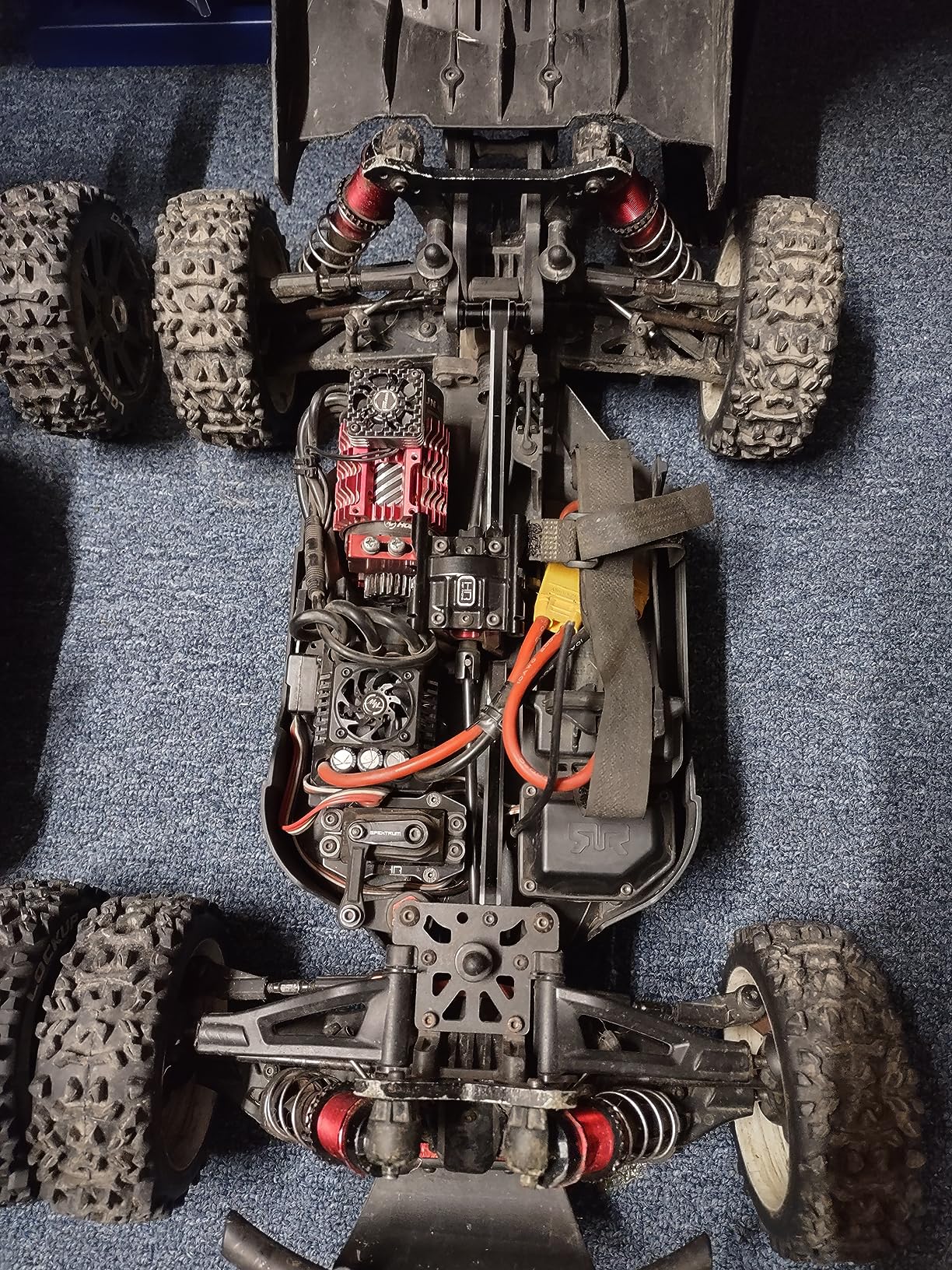 Aluminum Rear Chassis Brace for 1/8 Arrma Notorious 6S Typhon 6S BLX (Black) customer photo 2
