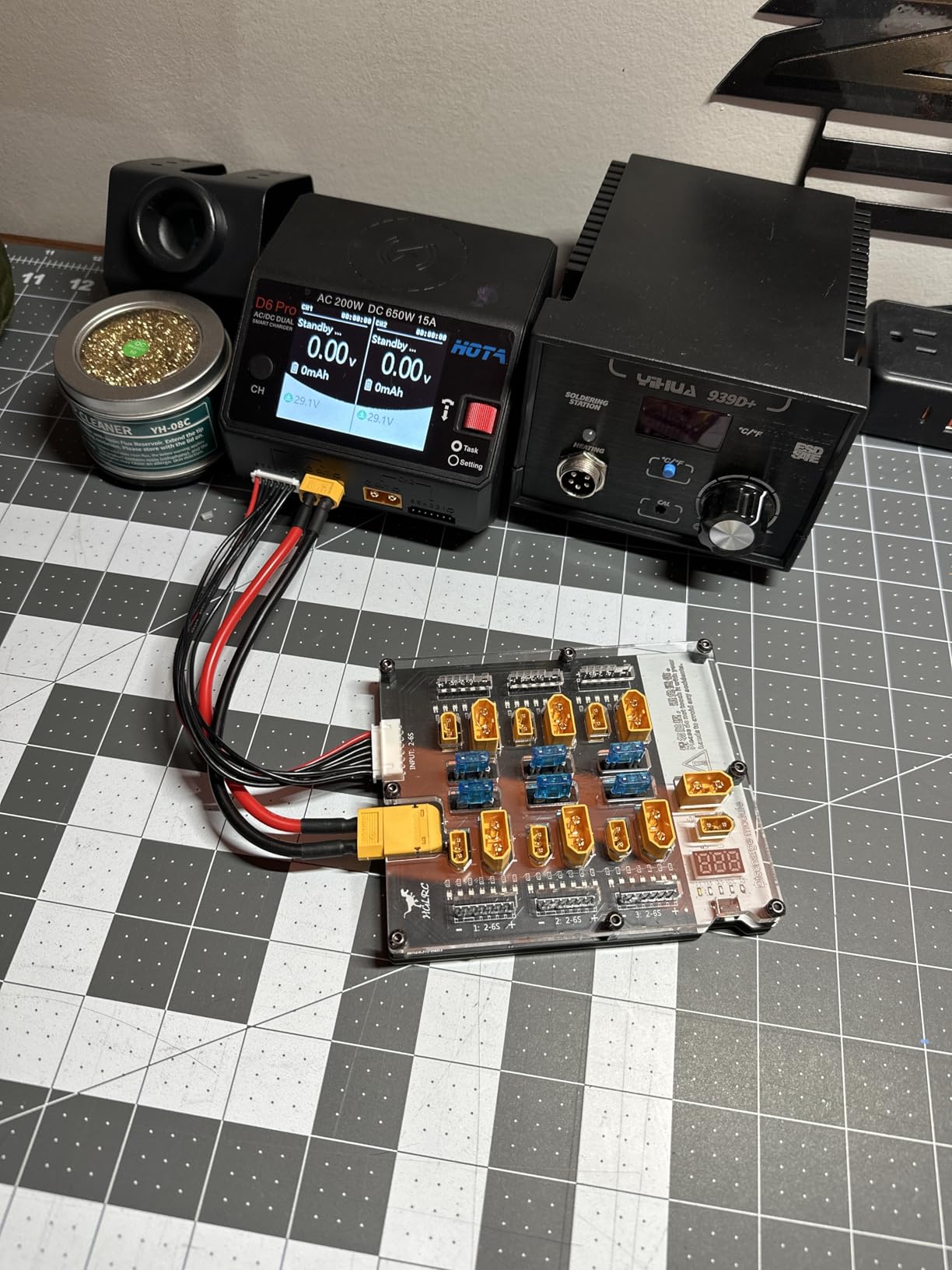 HGLRC Thor 6 Port Lipo Battery Balance Charger Board Pro 40A XT60 XT30 Plug 2-6S Integrated with Lipo Discharger for IMAX B6 ISDT Q6 Nano HOTA D6 Pro P6 customer photo 1