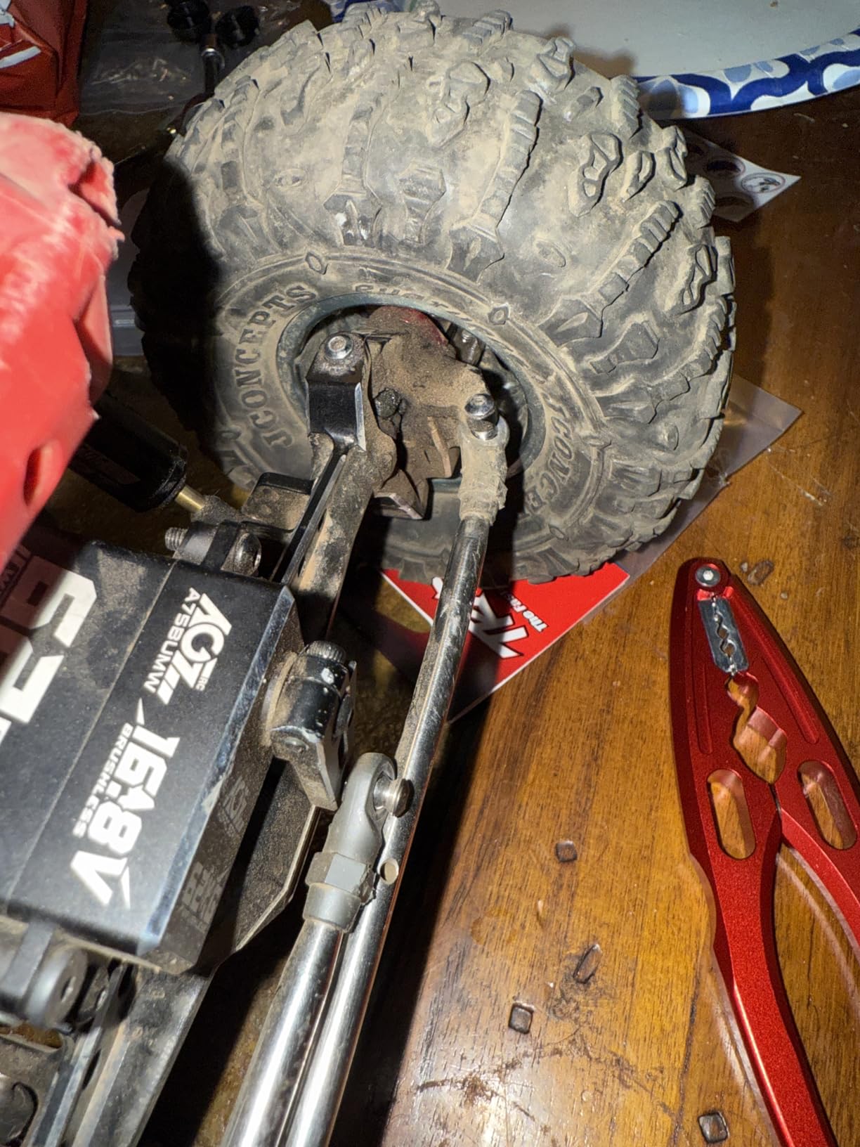 Metal RC 12mm Wheel Hex Hub Extension Combiner Compatible with 1.9/2.2inch Wheel Rim Axial SCX10 Traxxas TRX4 D90 1/10 RC Crawler (15mm, Black) customer photo 1