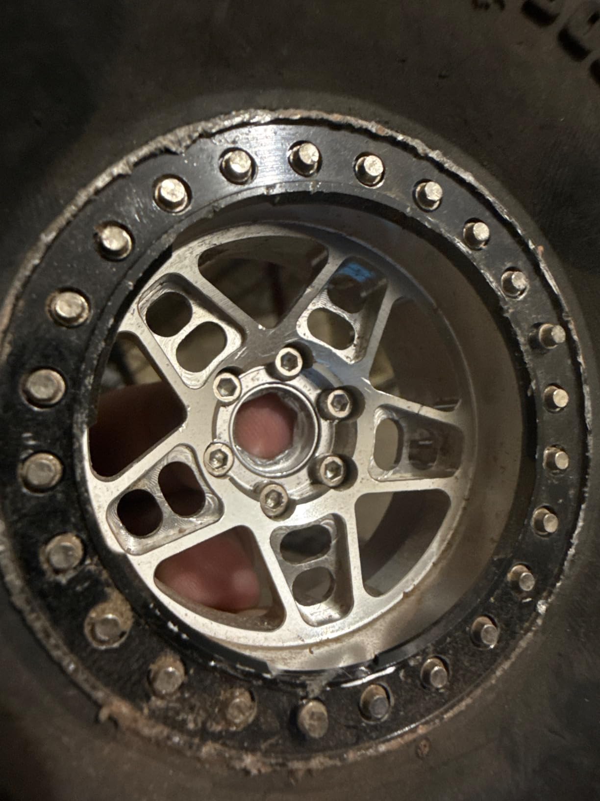 Metal RC 12mm Wheel Hex Hub Extension Combiner Compatible with 1.9/2.2inch Wheel Rim Axial SCX10 Traxxas TRX4 D90 1/10 RC Crawler (15mm, Black) customer photo 2