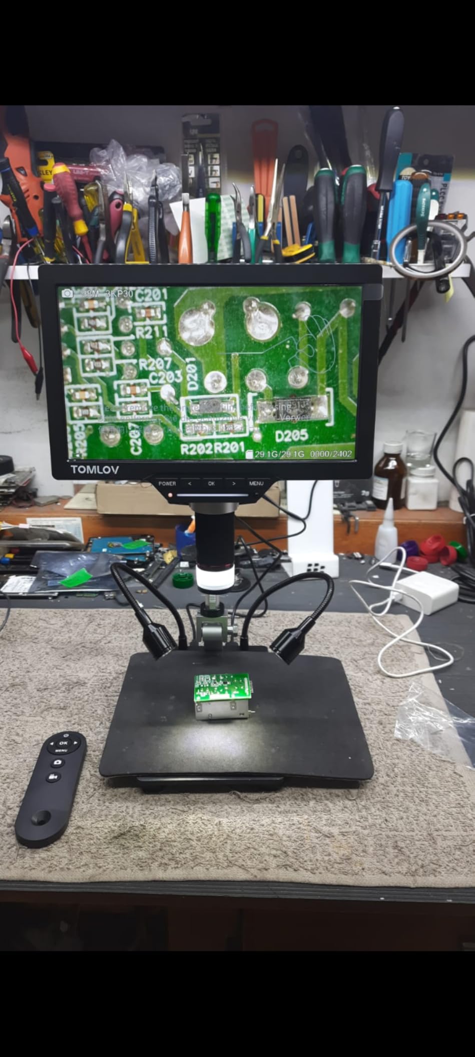 TOMLOV DM202 3K Digital Microscope: 10.1
