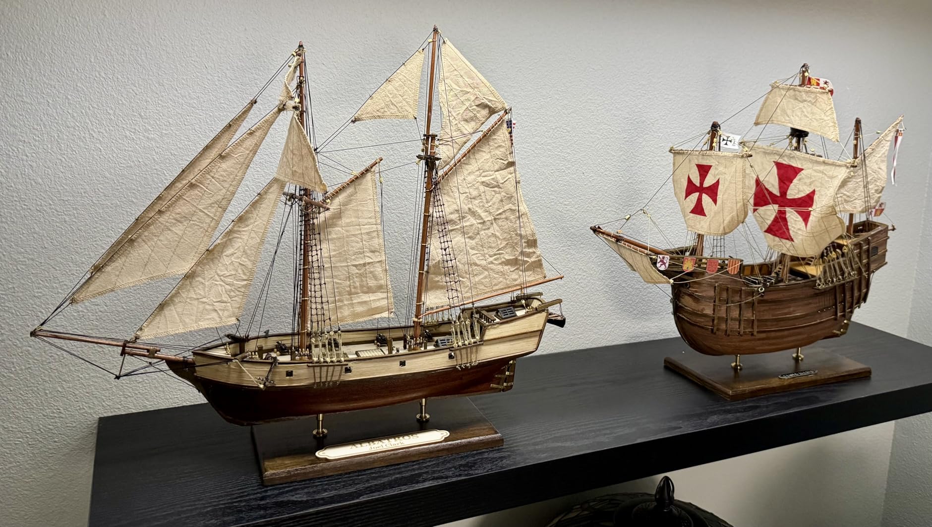 Ship Model Base Bracket Accessories : CNC Brass Supports Display Pedestal 2pcs customer photo 1