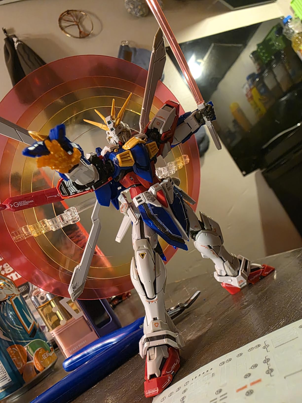 Bandai Hobby - Mobile Fighter G Gundam - #37 God Gundam, Bandai Spirits RG 1/144 Model Kit customer photo 2