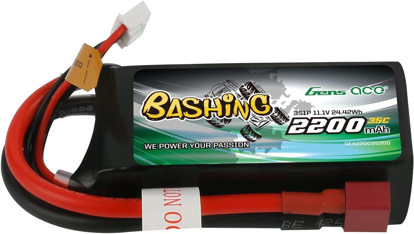 Gens ace 3S LiPo Battery 11.1V 2200mAh 35C Soft Case Pack with Deans Plug for 70MM EDF Rc Plane 450 Helicopter Rc Boat customer photo 1