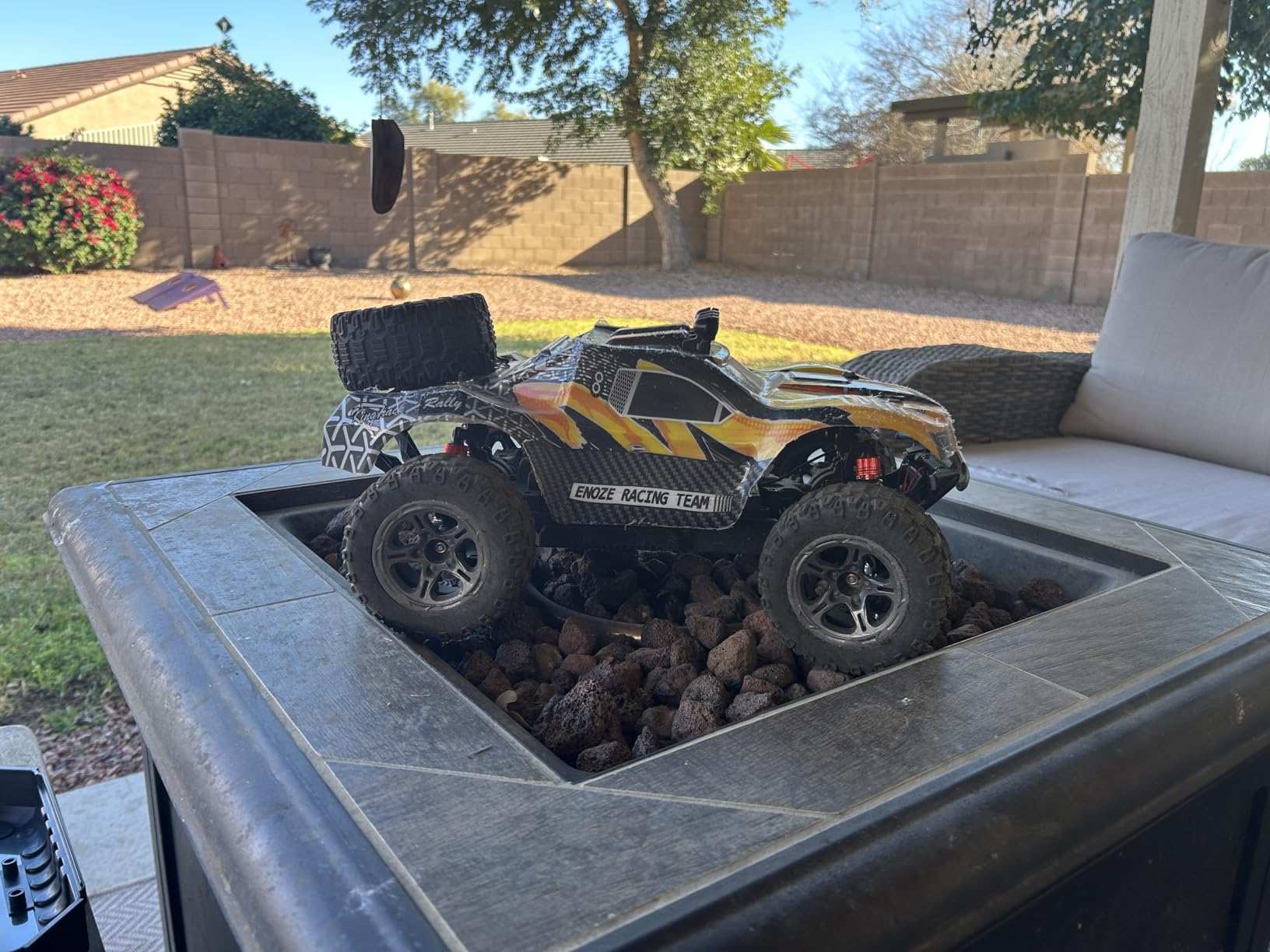 DEERC 9201E 1:10 Large Remote Control Truck with Lights, Fast Short Course RC Car, 48 km/h 4x4 Off-Road Hobby Grade Toy Monster Crawler Electric Vehicle with 2 Rechargeable Batteries for Adult Kid Boy customer photo 1