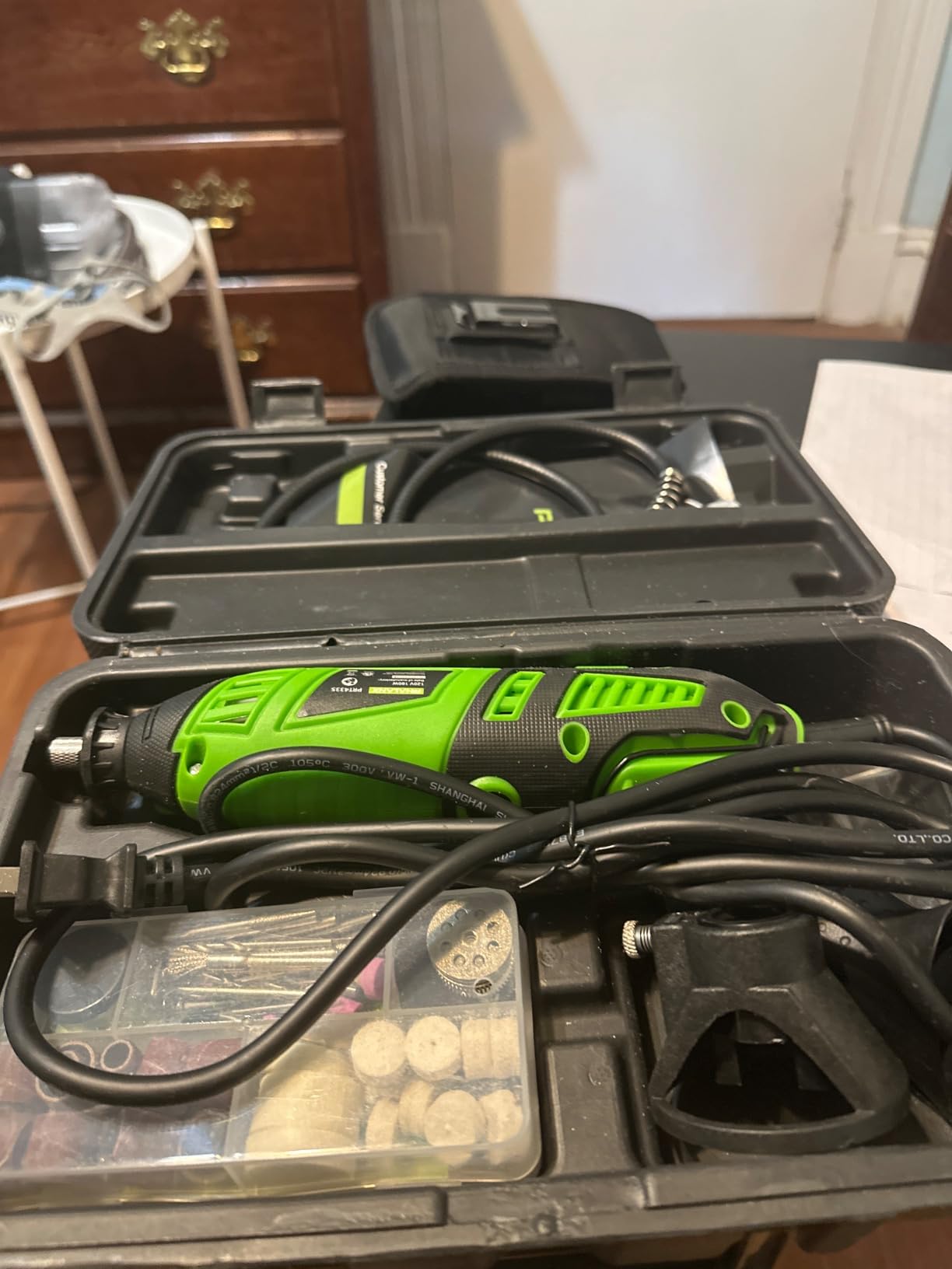 180W Rotary Tool Kit, 1.5-Amp PHALANX 6 Variable Speed with Flex Shaft, 8000-32000RPM Multi-Tool& 139pcs Accessories Kit, Power Multiuse Set Prefect for Crafting Projects and DIY Creations customer photo 1