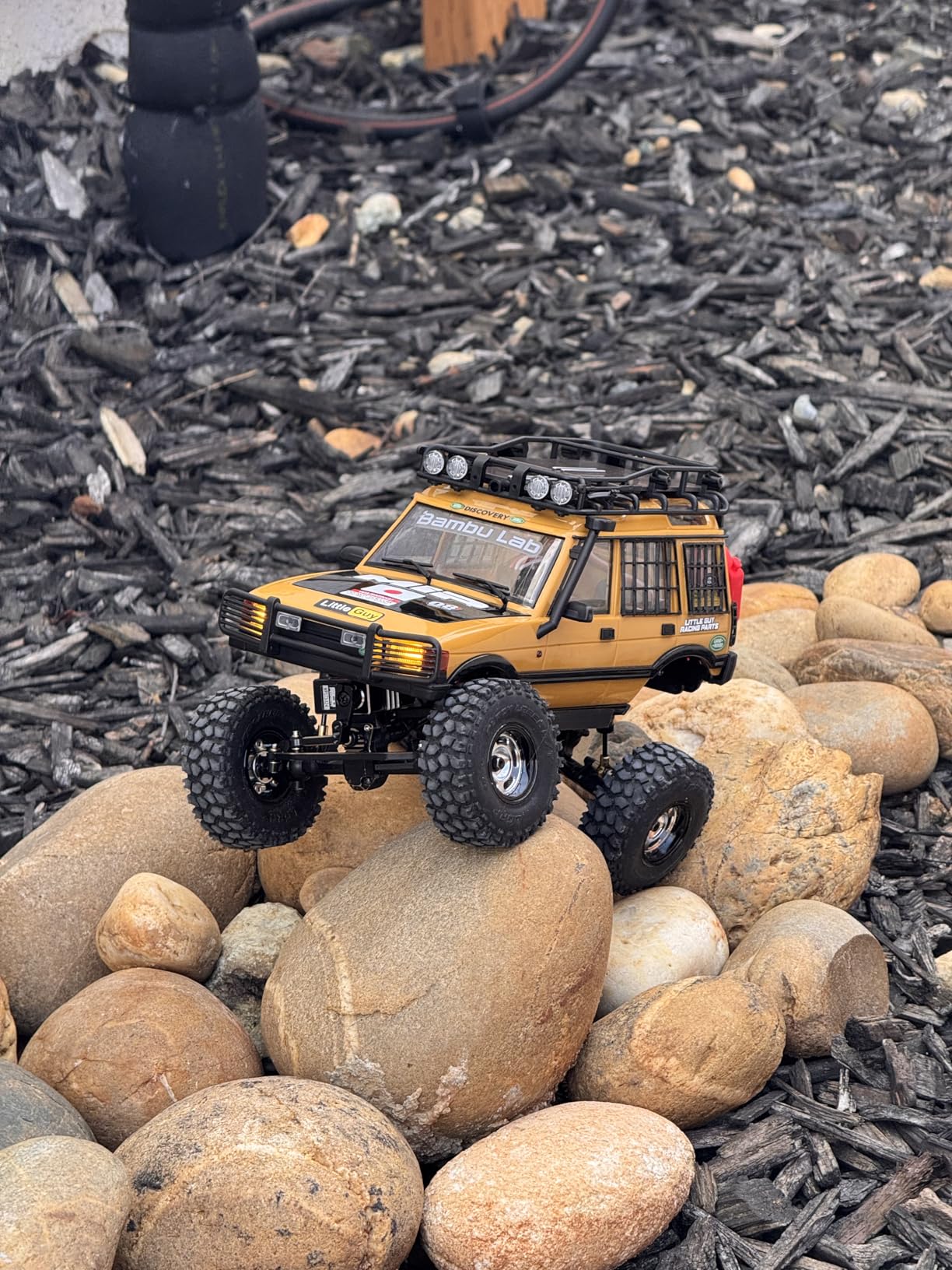 INJORA RC Black Brass Upgrades Steering Knuckle,Diff Cover and Steering Rod Tie Links Set for 1/24 RC Crawler Car Accessories Axial SCX24 Gladiator Bronco AXI90081 Upgrades Parts customer photo 1