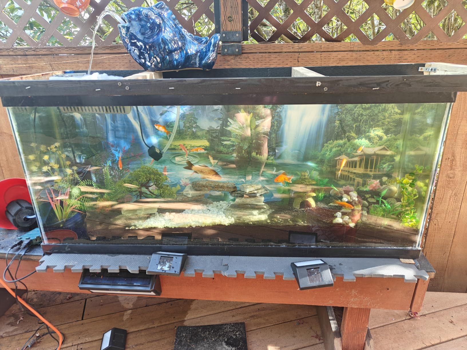 BELECO 7x5ft Fabric Fairyland Mountain Lake Photography Backdrop Waterfalls Swans Fish Flowers Dreamy Natural Landscape Painting Background Wall Murals Home Decor Kids Adults Portrait Photoshoot customer photo 1