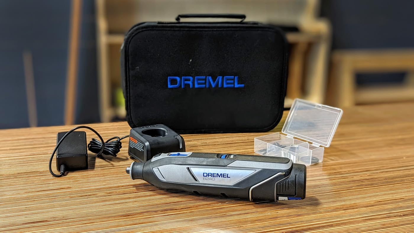 Dremel 8240-5 12V Cordless Rotary Tool Kit with Variable Speed and Comfort Grip - Includes 2AH Battery Pack, Charger, 5 Accessories, Wrench, and Tool Fabric Carry Bag customer photo 1