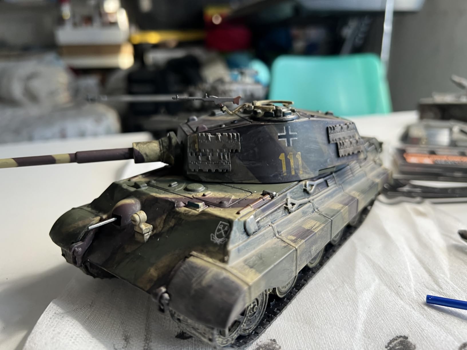 Motor city classics Militaria Diecast 1:43 Scale Military Diecast Collectible | PzKpfw VI King Tiger Ausf. B Heavy Tank-Schwere SS Panzer Abteilung 101, France, 1944 Model 23187-44 customer photo 1