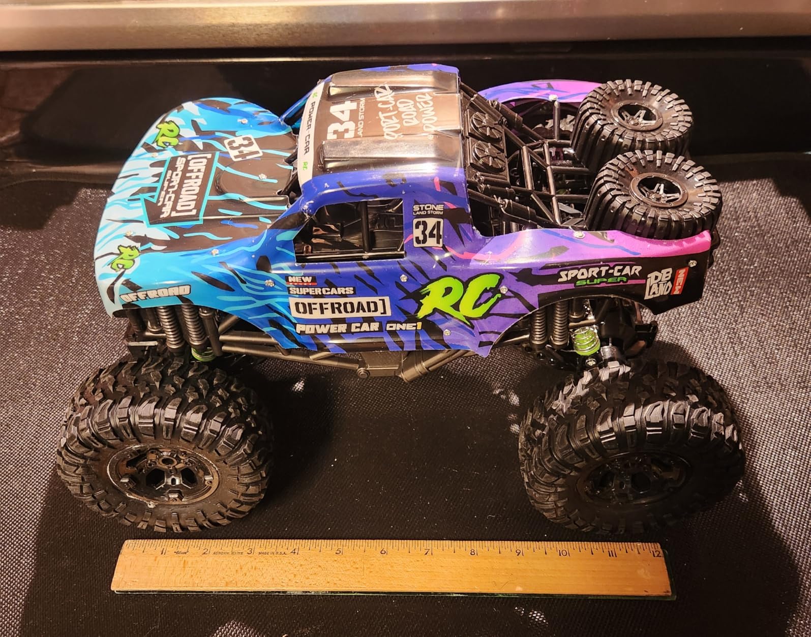 RC Trucks 4x4 Offroad Waterproof - 1:12 Scale Large Amphibious Remote Control Car, Dual Motors Crawler Vehicle, Monster Truck Toys with 2 Rechargeable Batteries, Best Gift for Kids Adults customer photo 2