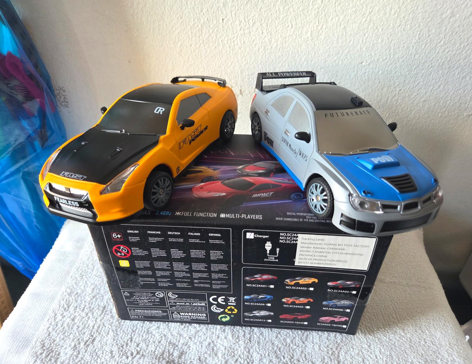 RC Drift Car, 1:24 Remote Control Cars 2.4GHz 4WD High Speed Drift RC Cars with LED Light and Drifting Tires Racing Hobby Toy Car for Boys Girls Kids Adults (Red) customer photo 1