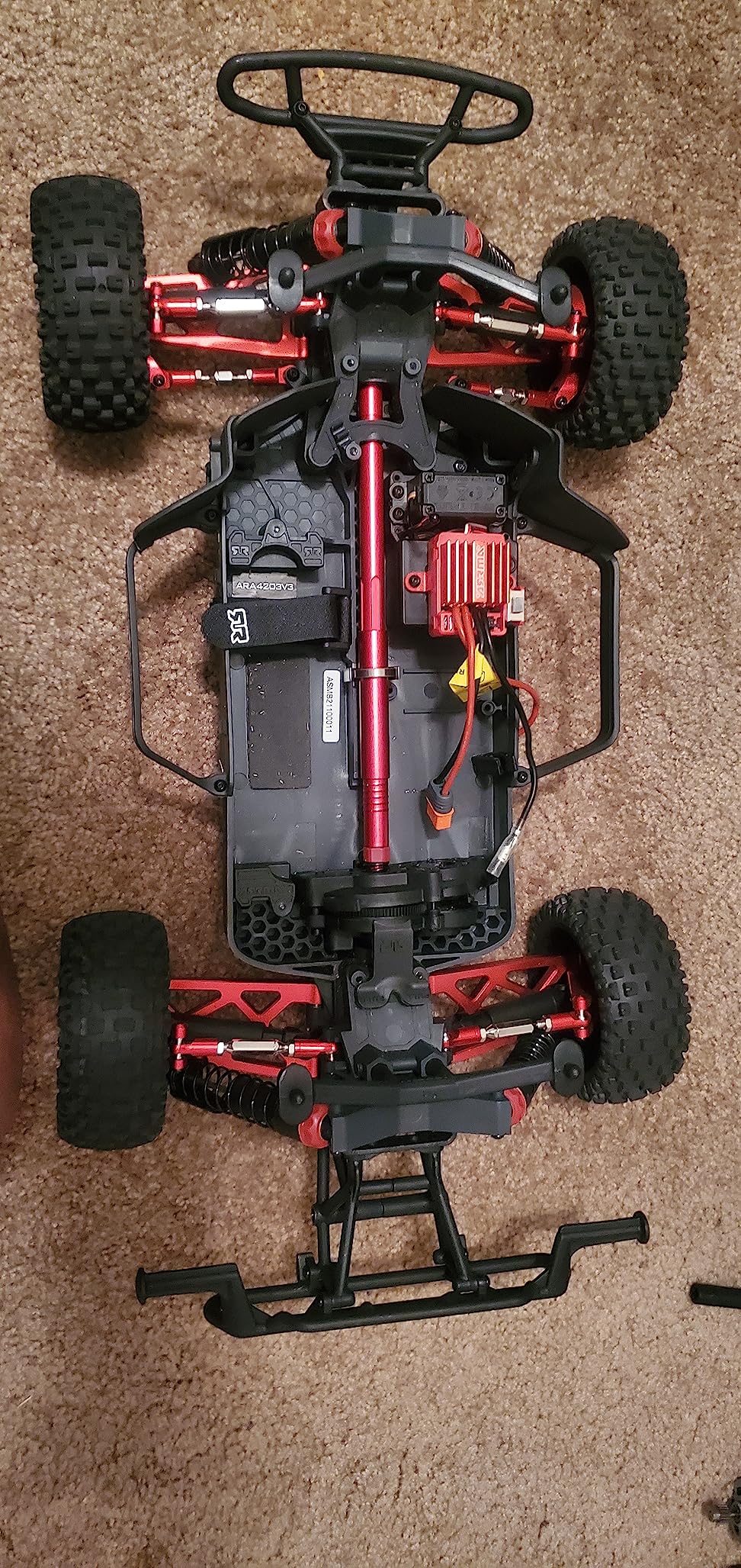 Metal Turnbuckles Rod Camber Links Steering Linkage Tie Rods Pull Rod Compatible with Arrma Granite 4X4 Senton 4X4 Mega550 1/10 RC Car (Blue) customer photo 1