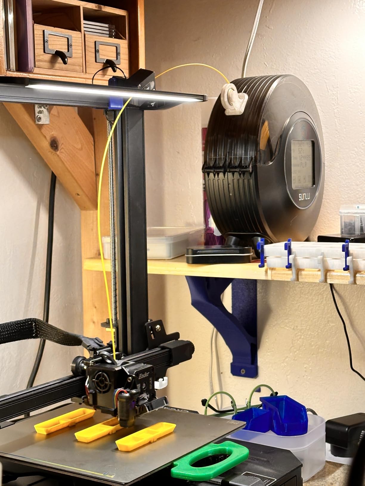 SUNLU Official Filament Dryer S2, 70C Max Temperature, Built-in Circulation Fan, 3D Printer Filament Storage Box Filament Dehydrator, Nylon TPU PLA PETG ABS 3D Printer Filament Dryer Box (Black) customer photo 1