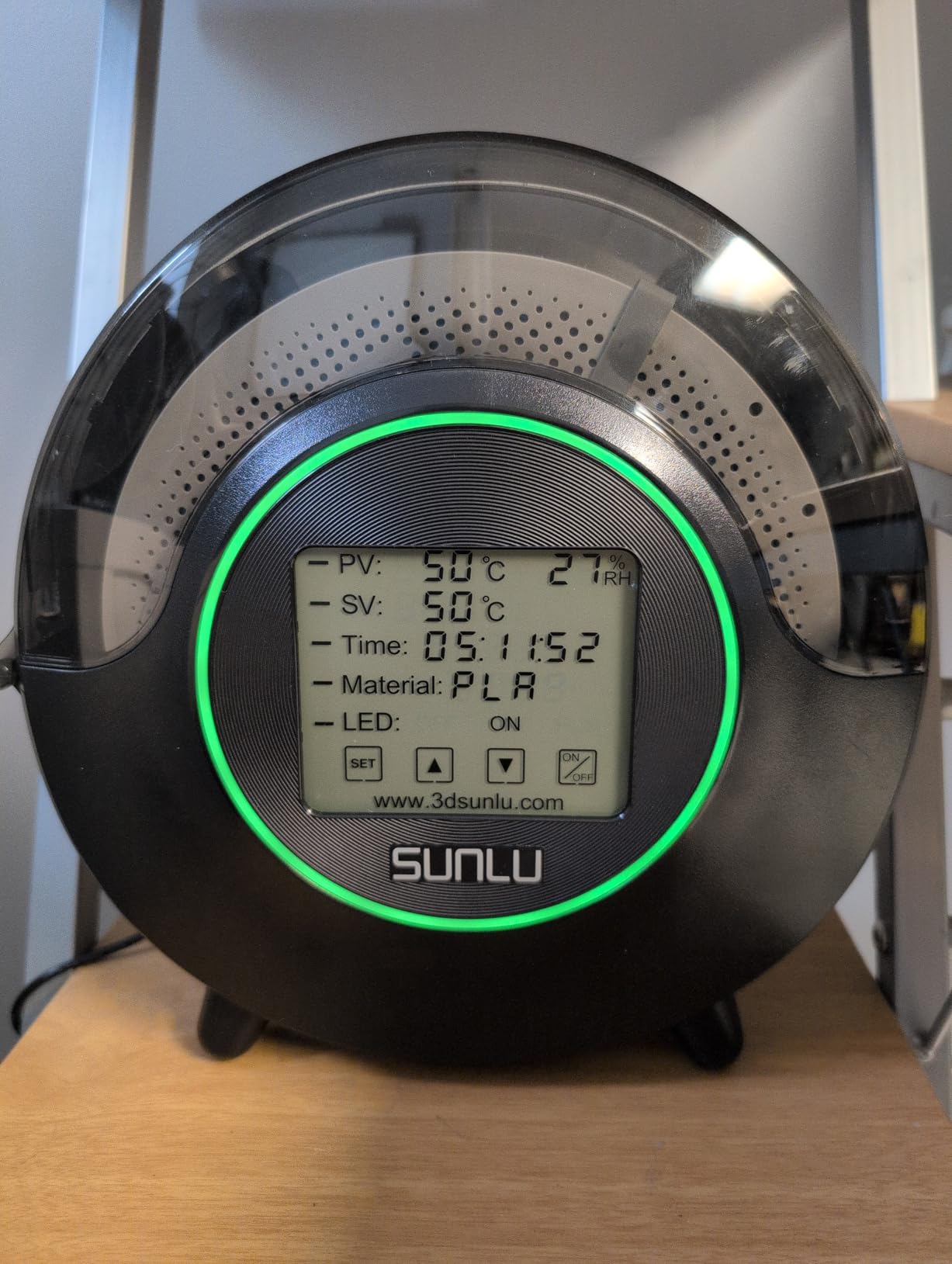 SUNLU Official Filament Dryer S2, 70C Max Temperature, Built-in Circulation Fan, 3D Printer Filament Storage Box Filament Dehydrator, Nylon TPU PLA PETG ABS 3D Printer Filament Dryer Box (Black) customer photo 2