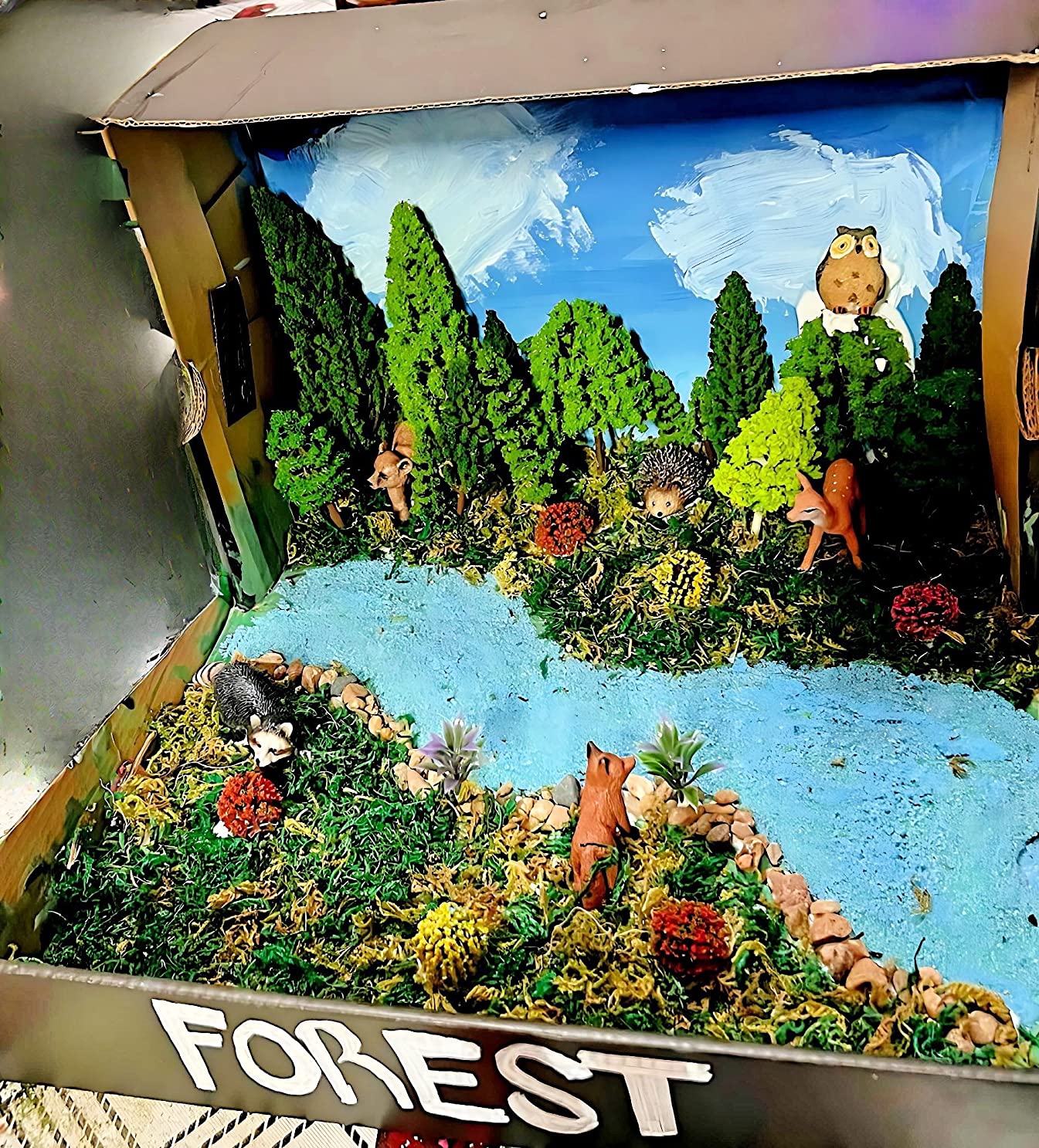 Nuanchu 9 Pack Scenery Basing Material Kit for Miniatures Model Stone, Grass Cashmere Powder, Dry Grass Mixed Model Grass Powder Green Micro Landscape Building Miniatures Fake Grass Garden customer photo 1