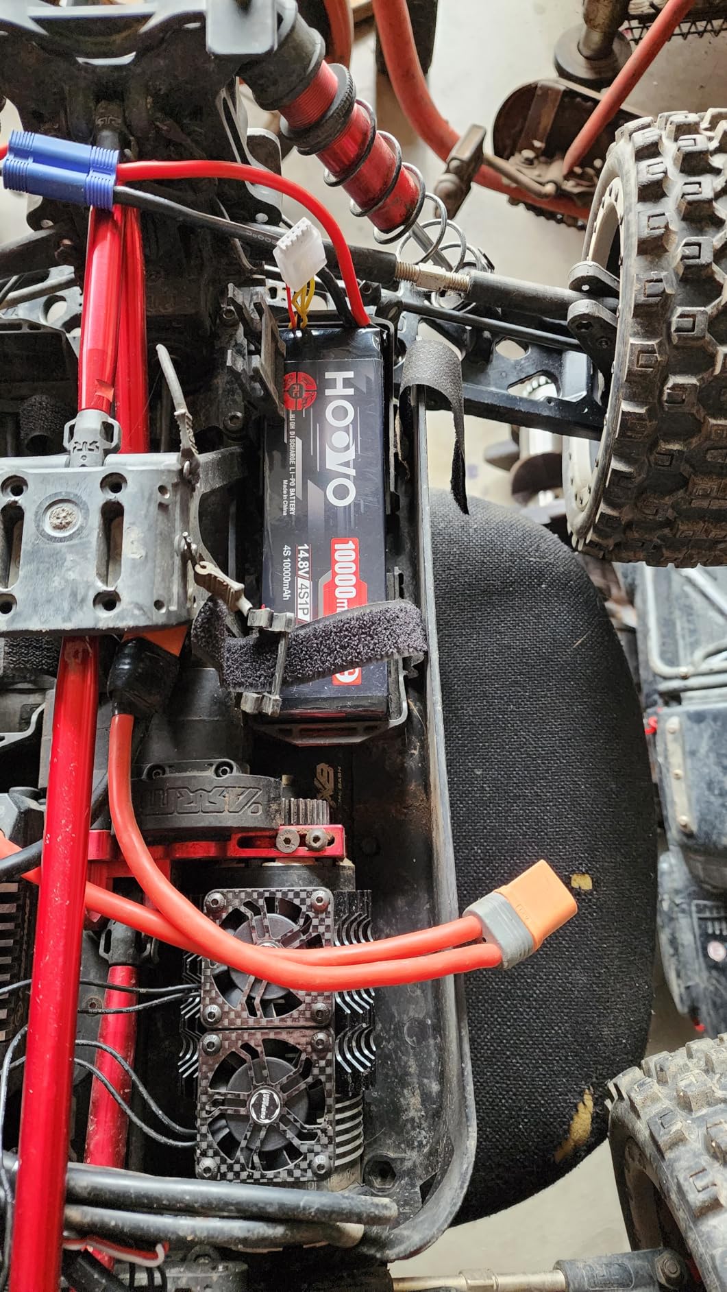 HOOVO 3S Lipo Battery 11.1V 10000mAh 120C RC Battery Softcase EC5 Plug Compatible for RC Cars, Drones, DJI, FPV, RC Plane, Racing Hobby 2 Pack customer photo 1