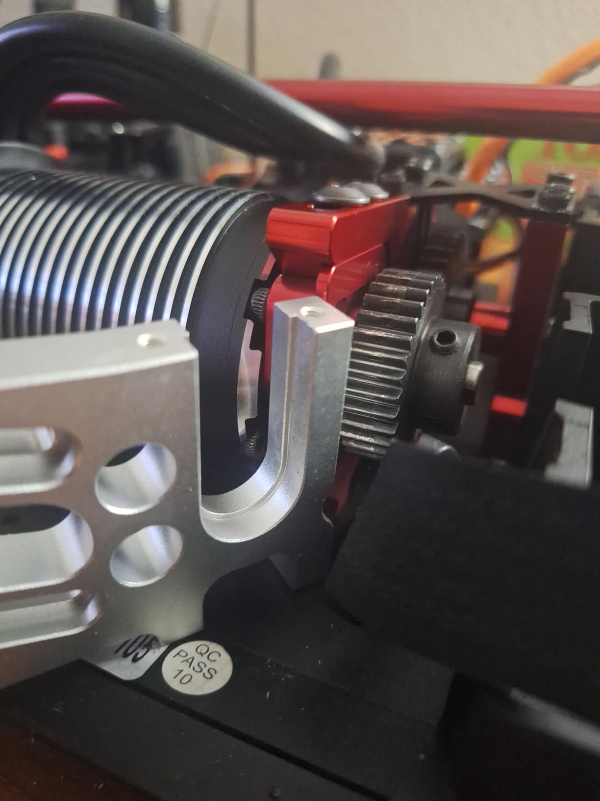 1Pcs ShareGoo Aluminum Motor Mount for Large Pinions Compatible with 1/7 Arrma Infraction Limitless Felony RC Car Upgrade Parts customer photo 2