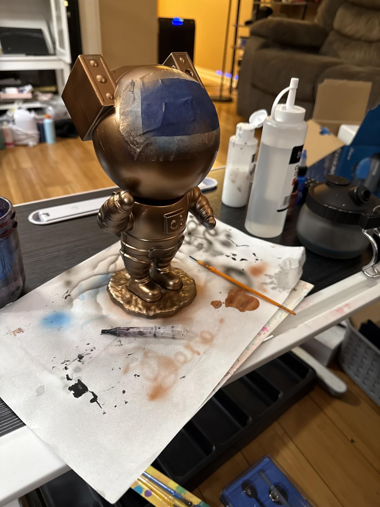 ANGELUS Airbrush Cleaning Pot, Glass Cleaning Pot with Holder, Cleans Airbrush, Airbrush Holder Station customer photo 1
