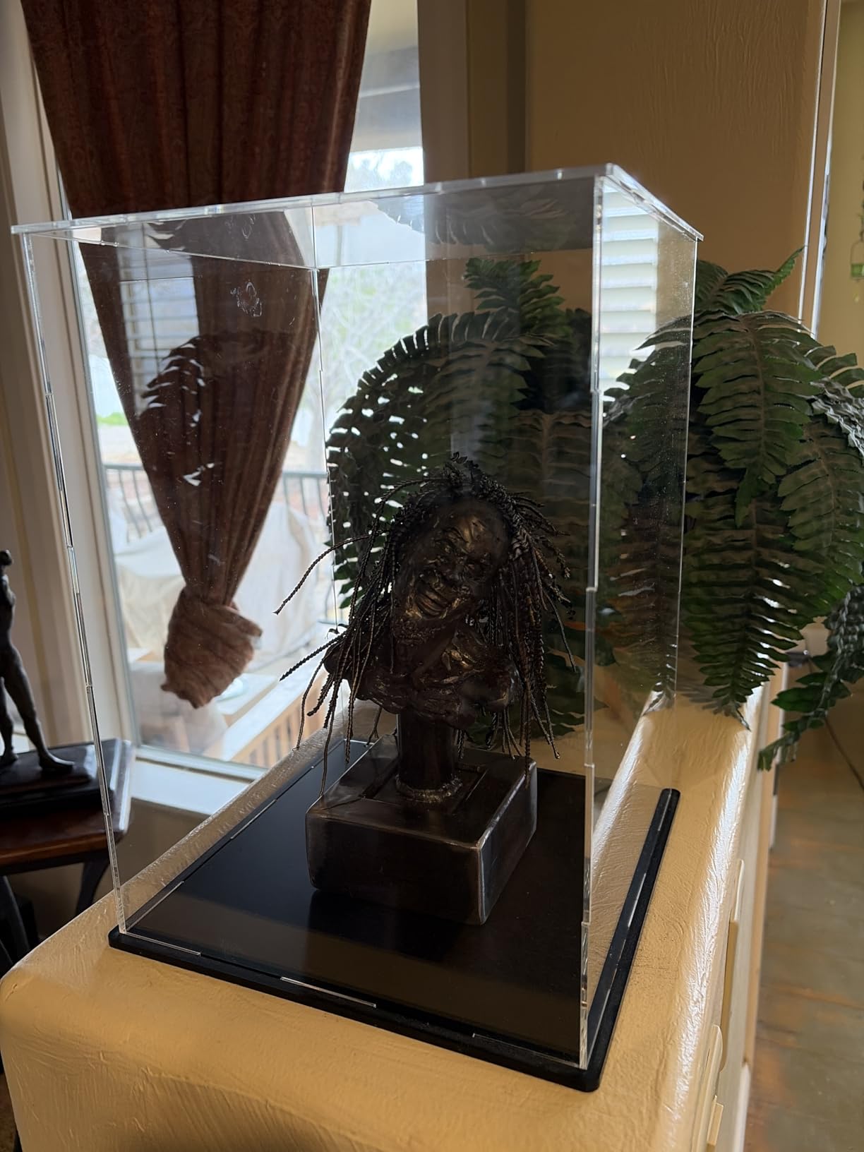 SVENJBB Acrylic Display Case, 13x6.7x6.3 Inch Cube, Clear Acrylic Boxes with Matte Black Base for 1:18 Scale Diecast Model Car customer photo 1