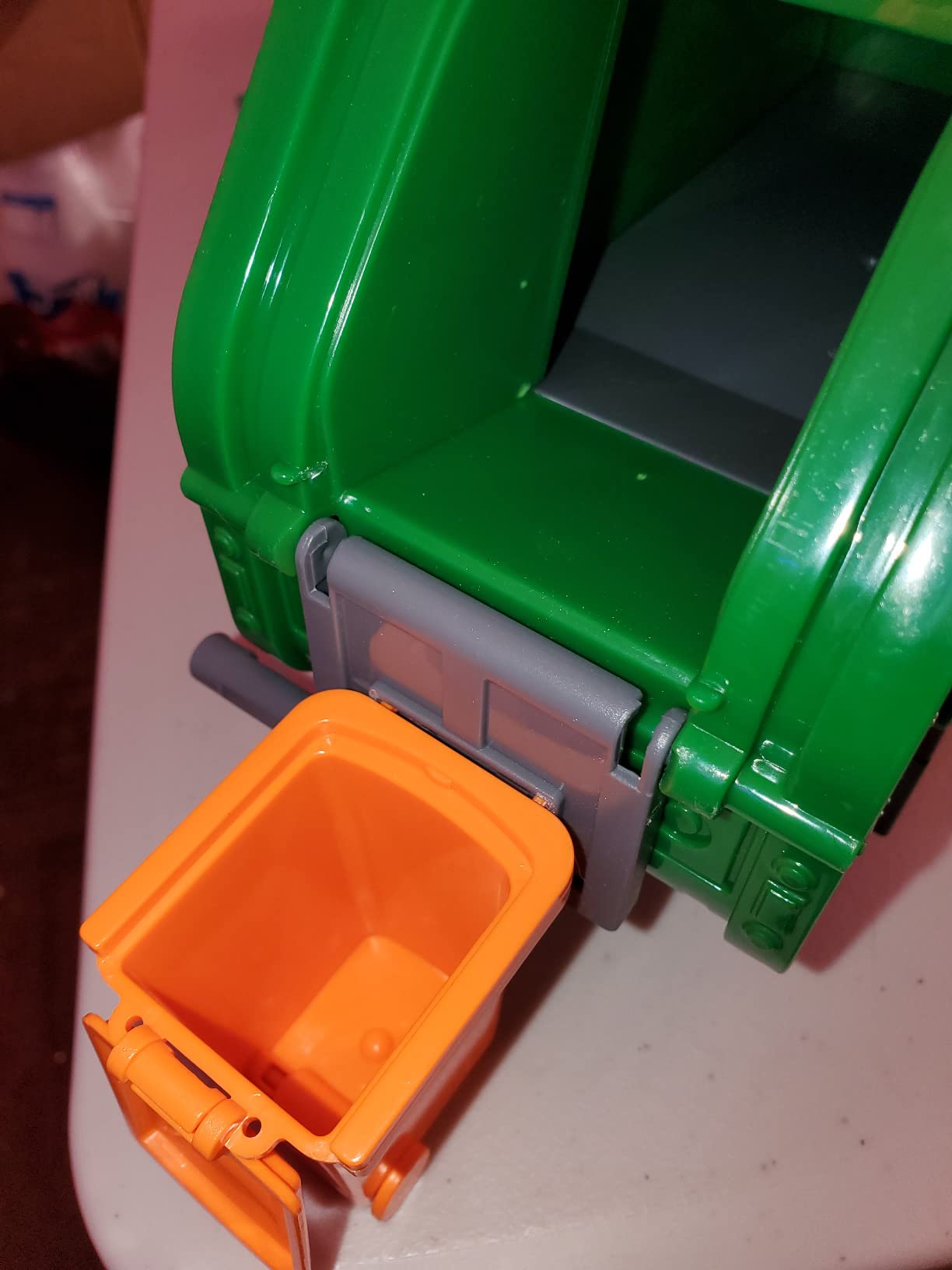 2.4G RC Garbage Truck Toy with Lights - 6 Channel Remote Control Waste Management Garbage Truck with 2 Rechargeable Batteries, Kids Recycling Trash Toys, Excellent Xmas Gifts for Boys Girls 3-8 customer photo 1