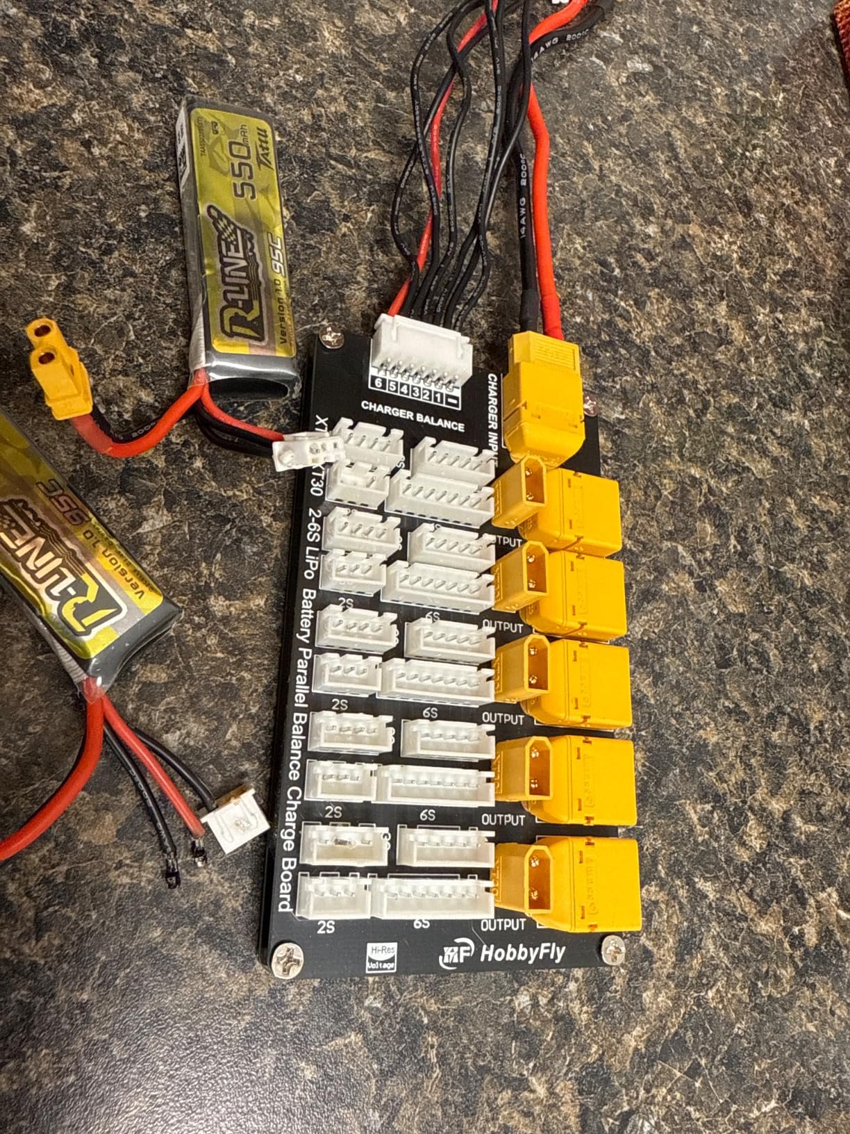 Parallel Charging Board with XT30/XT60 Plugs - Simultaneous Multi-Lipo Battery Charger for 2-6S Packs, Compatible with Balance Chargers customer photo 2