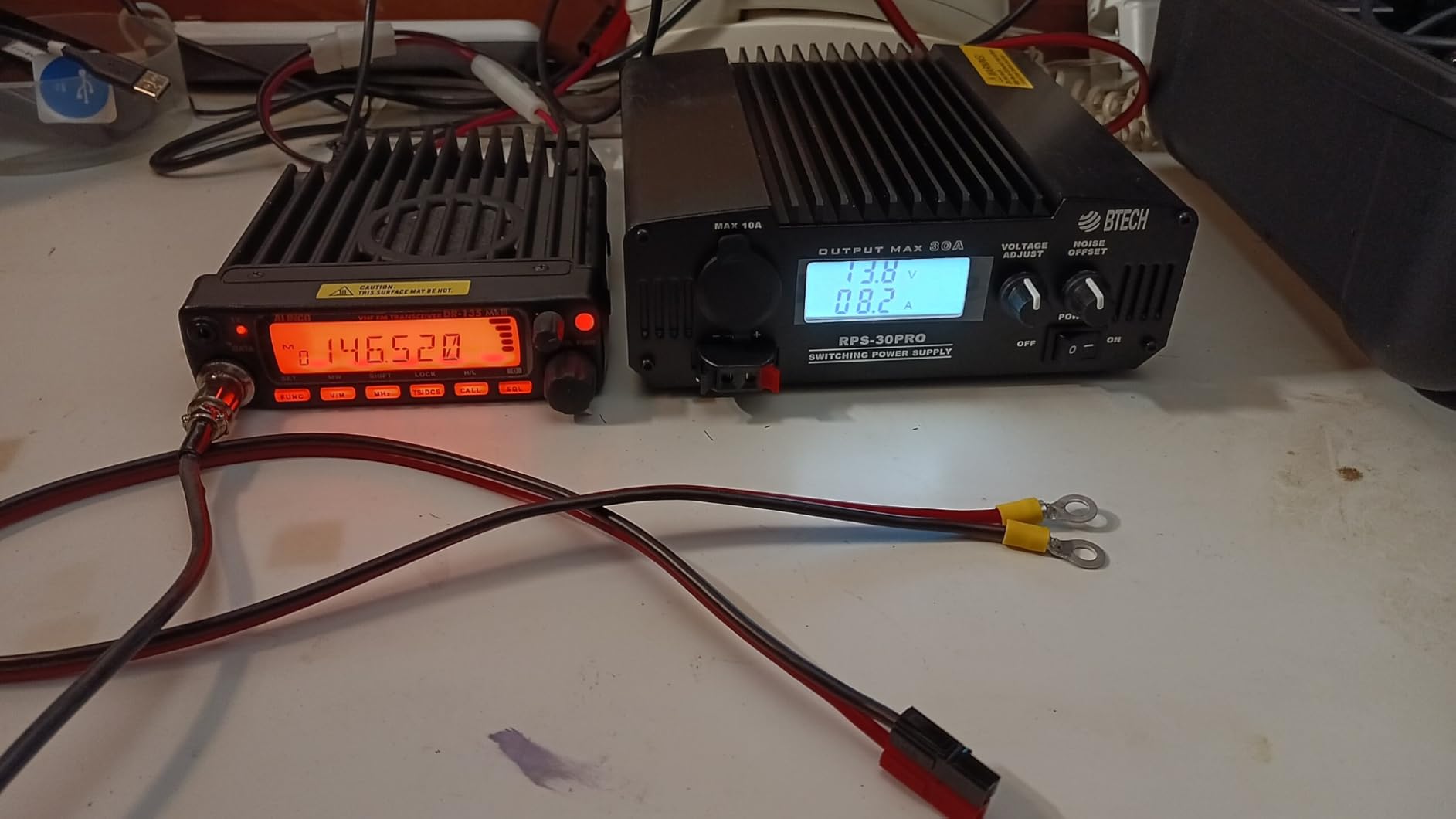 BTECH RPS-30PRO 30 Amp Regulated Universal Compact Bench Power Supply, AC-to-DC Power Convertor, 13.8V (9~15VDC Adjustable) with Noise Offset Adjustment customer photo 1