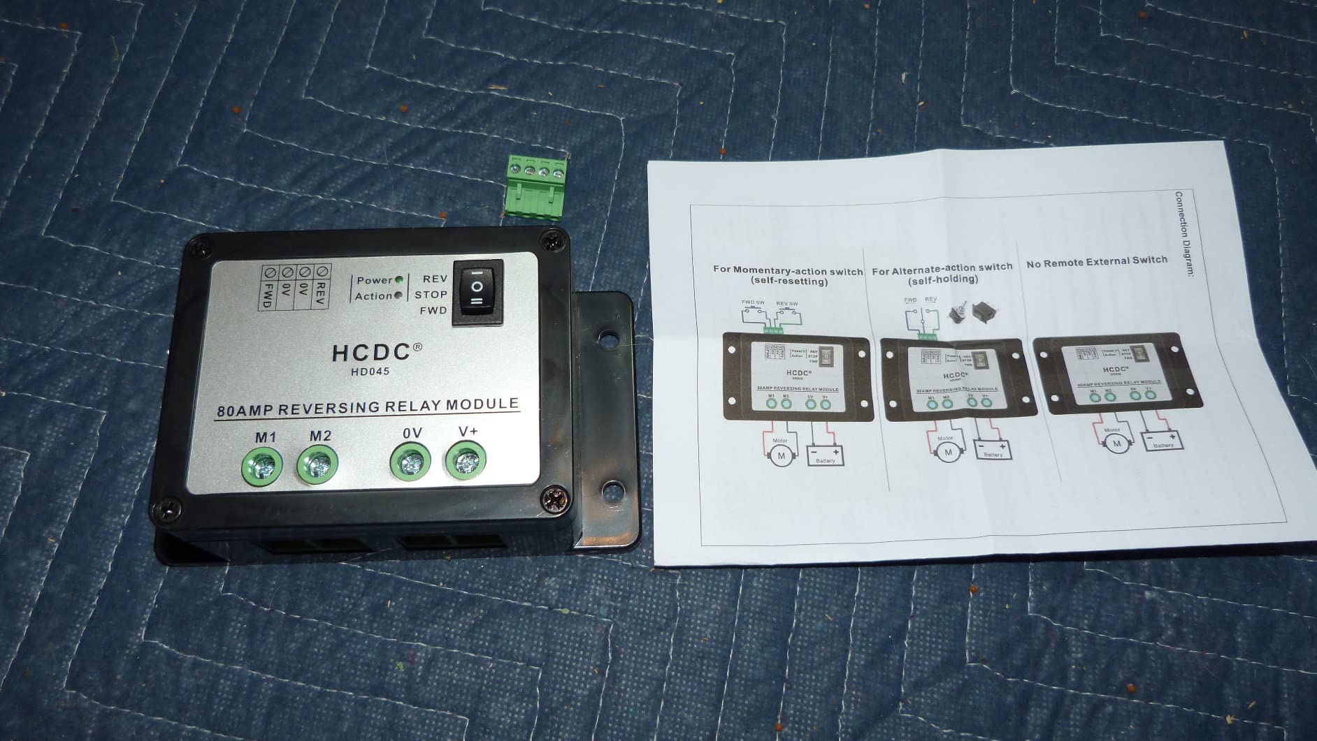 DC12V 80 Amp Forward and Reverse Relay Module for Motor/Linear Actuator, Reversing Relay Module customer photo 2