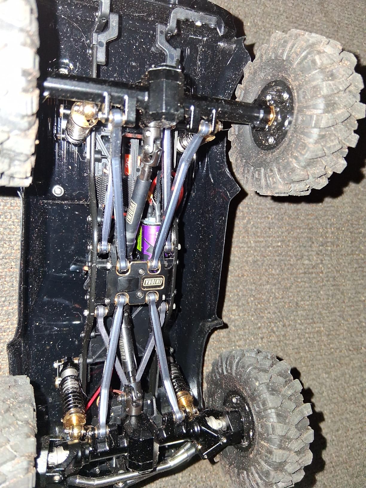 INJORA Brass Skid Plate-Heavy Counterweight Chassis Accessories for 1/24 RC Crawler Car Axial SCX24 Gladiator Bronco C10 JLU Deadbolt Upgrades Parts, 15g customer photo 1