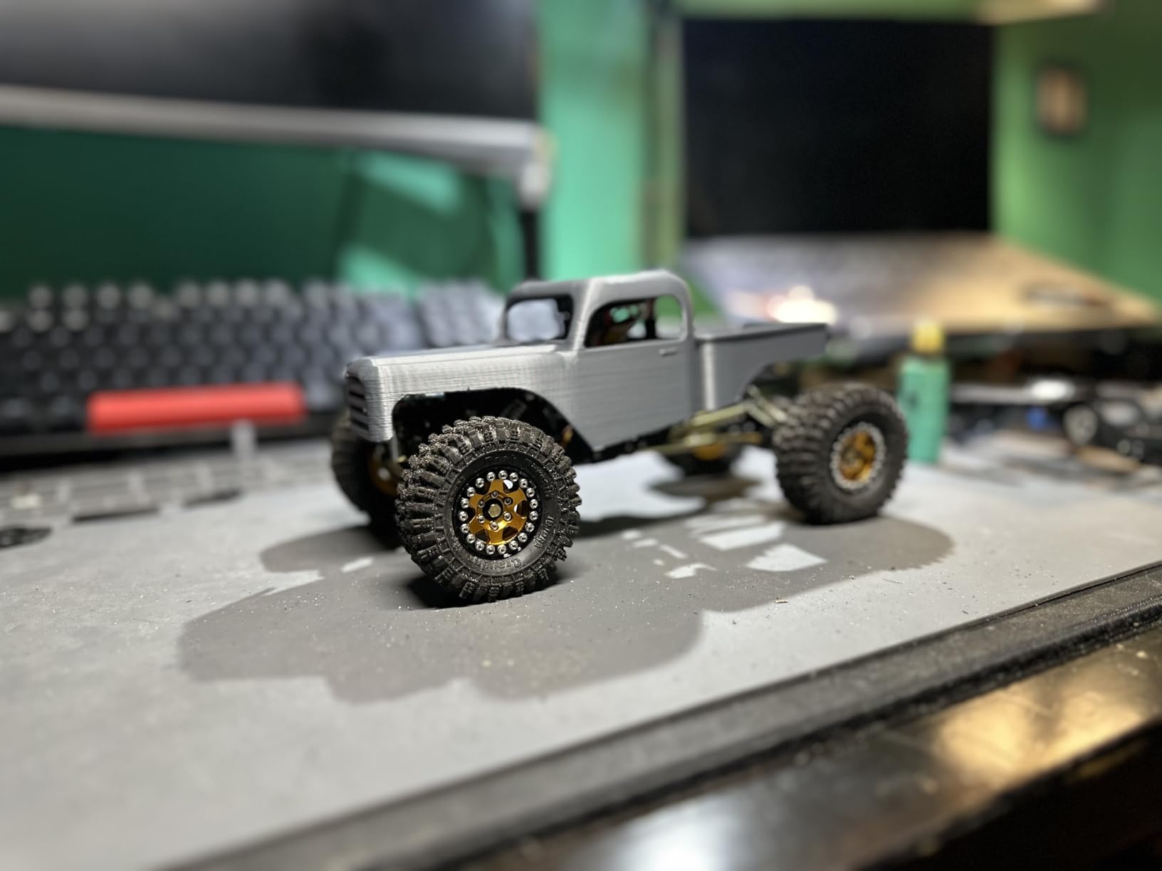 INJORA Brass Skid Plate-Heavy Counterweight Chassis Accessories for 1/24 RC Crawler Car Axial SCX24 Gladiator Bronco C10 JLU Deadbolt Upgrades Parts, 15g customer photo 2