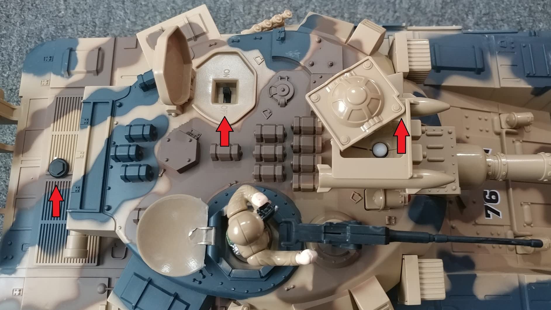 Supdex RC Tank, 1:18 Russian T-90 Metal Tracks Remote Control Model Tank Toys, 2.4Ghz Army Toys with Smoke, Sound and Light, RC Military Vehicle that Shoots BBS for Adults and Kids customer photo 2