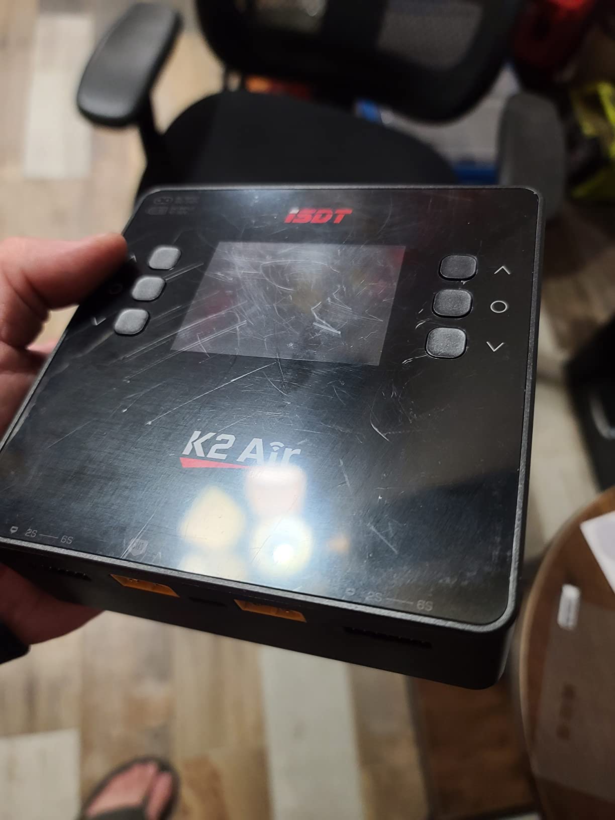 ISDT K2 Air Lipo Battery Charger Discharger 2-6S AC 200W DC 500Wx2 20A Dual Channel Smart Charger for Life Lilon LiHv NiMH RC Battery Balance Charger - Bluetooth APP Control, LCD Display customer photo 1