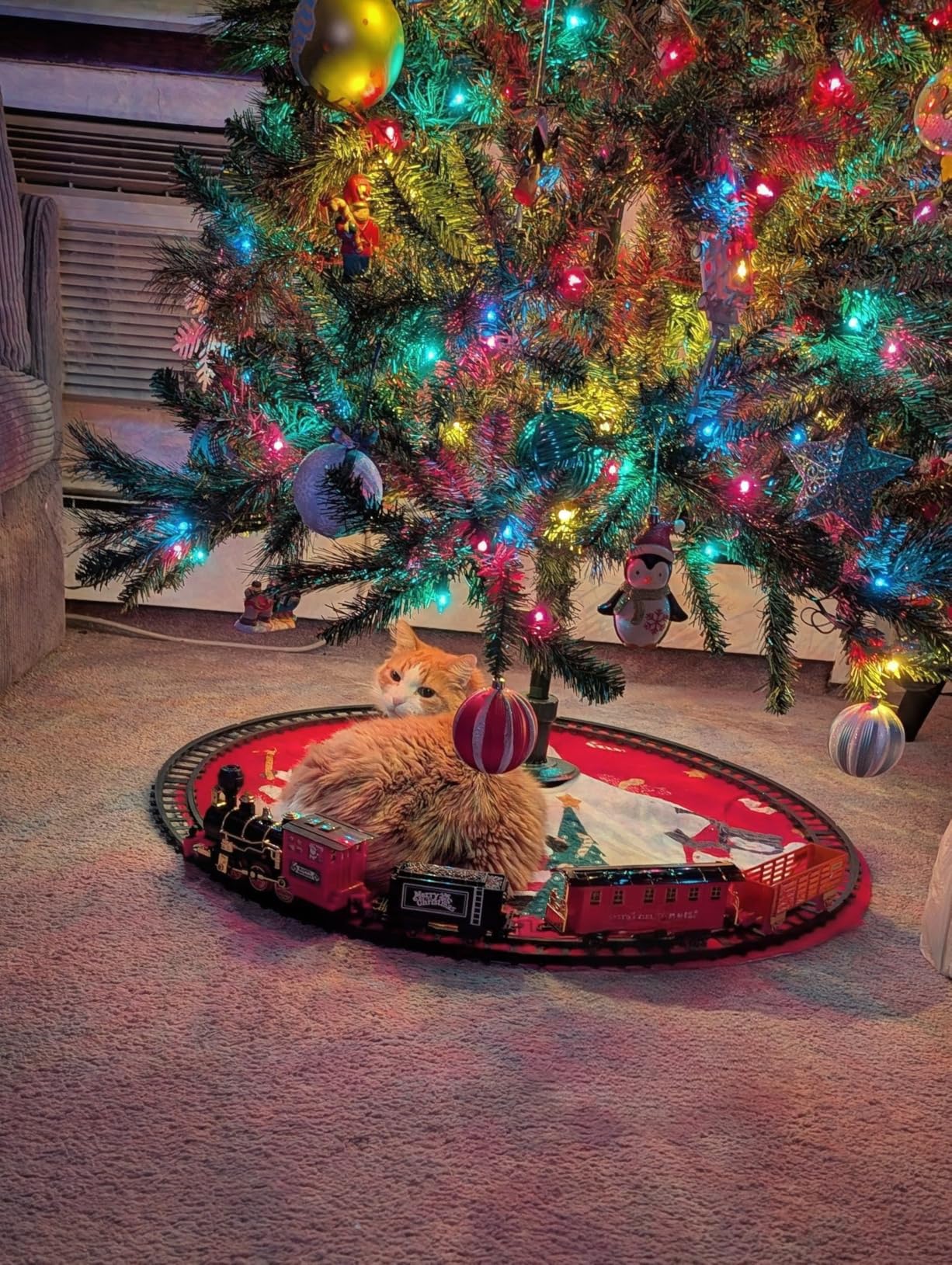 BainGesk Train Set, Christmas Train Set with Steam, Light and Sounds, Electric Train Toy for Boys & Girls, Christmas Train Set for Under The Tree, Gifts for 3 4 5 6 7 8 Year Old Kids customer photo 1