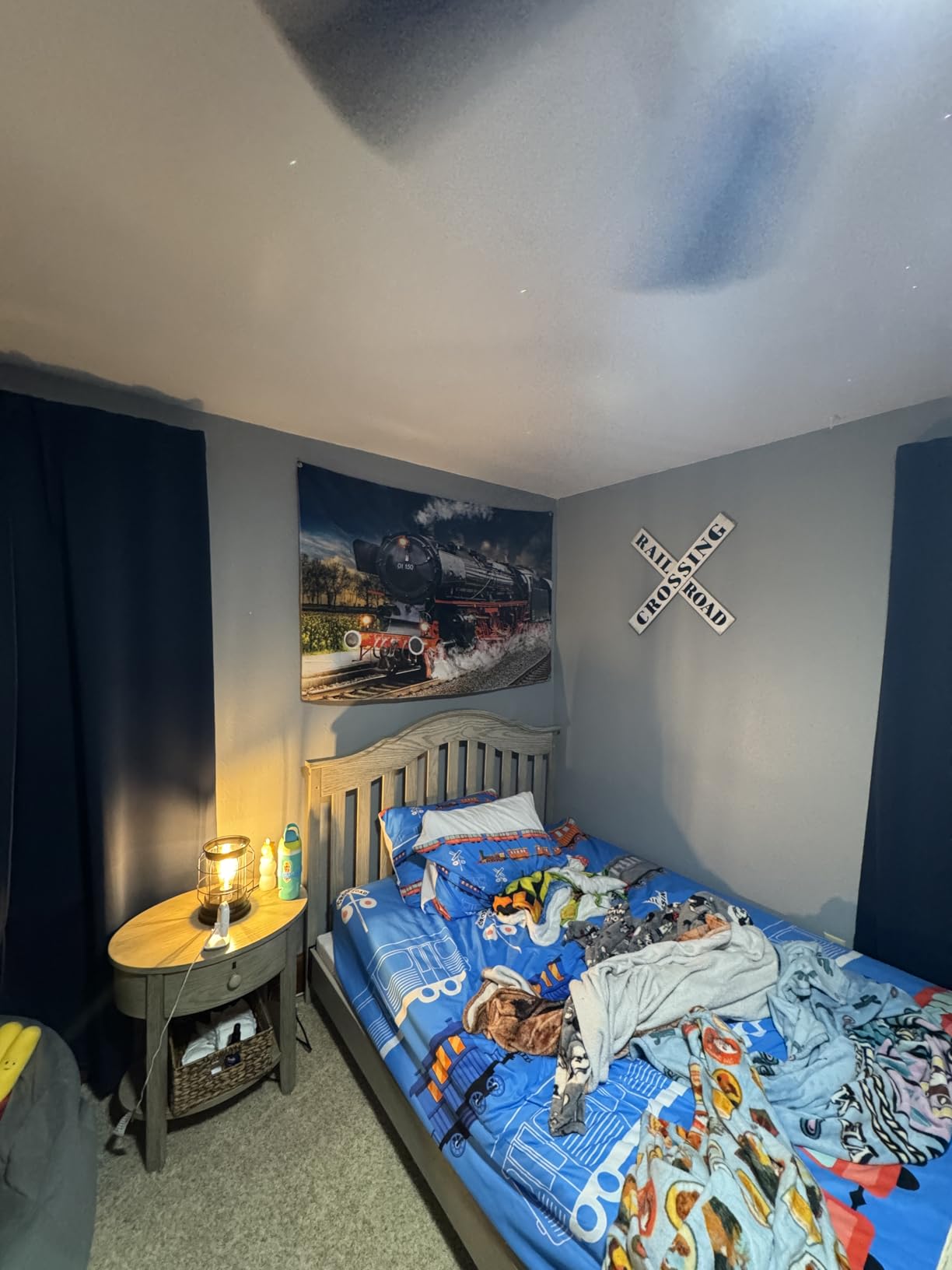 BELECO 7x5ft Fabric Vintage Steam Locomotive Train Photography Backdrop Old Steam Train Railroad Track Spring Natural Scenery Background customer photo 1