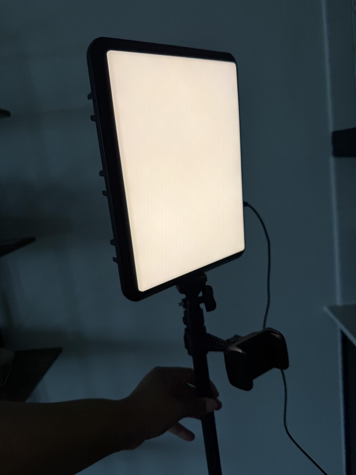 2-Pack LED Video Light Kit, NiceVeedi Studio Light, 2800-6500K Dimmable Photography Lighting Kit with Tripod Stand&Phone Holder, 73