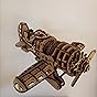 UGEARS Wooden Airplane Model Kit - Mad Hornet Airplane 3D Puzzle - 1930's Racing Aircraft Wood Model with Wind - Up Helical Spring Motor - 3D Puzzles for Adults - Vintage Mechanical Model Airplane Kit customer photo 1