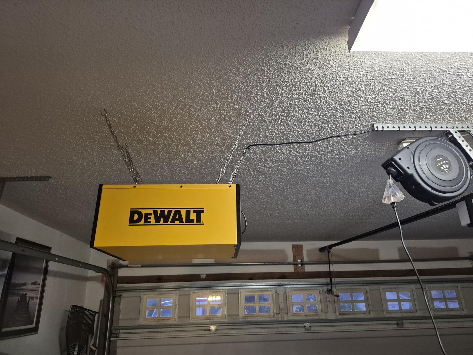 DeWALT DWXAF101 Air Filtration System, 3-Speed Hanging Ceiling Dust Collectors for Woodworking, Remote Controlled Dust Collection Systems, 2 Stage Filtration, for Shop Garage customer photo 1