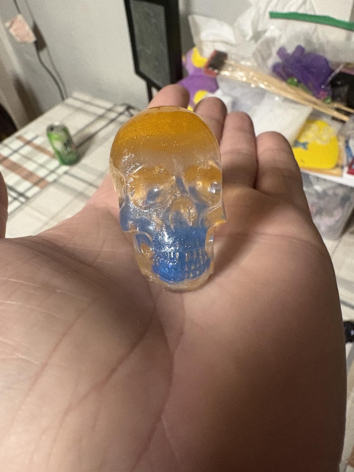RESINWORLD Set of Large + Medium + Small 3D Skull Resin Molds, Flexible Clear Silicone Skull Head Molds, Silicone Molds for Resin, Soap, Clay, Candle Wax Casting, Halloween Home Decoration customer photo 1