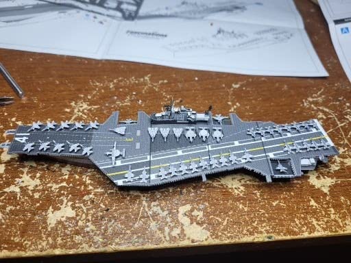 Premium Series USS Midway Aircraft Carrier 3D Metal Model Kit Fascinations customer photo 1