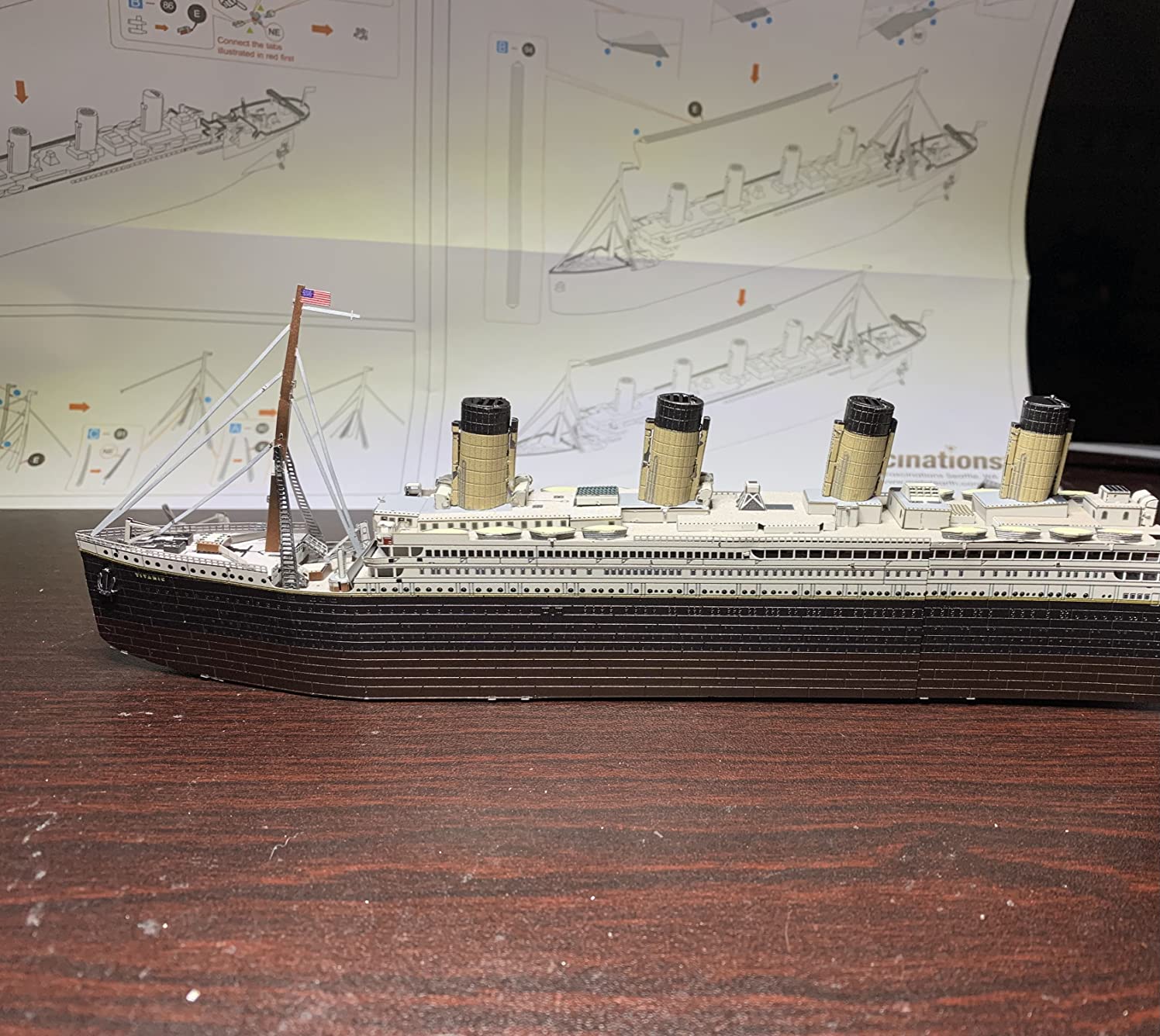 Premium Series RMS Titanic Ship 3D Metal Model Kit Fascinations customer photo 2