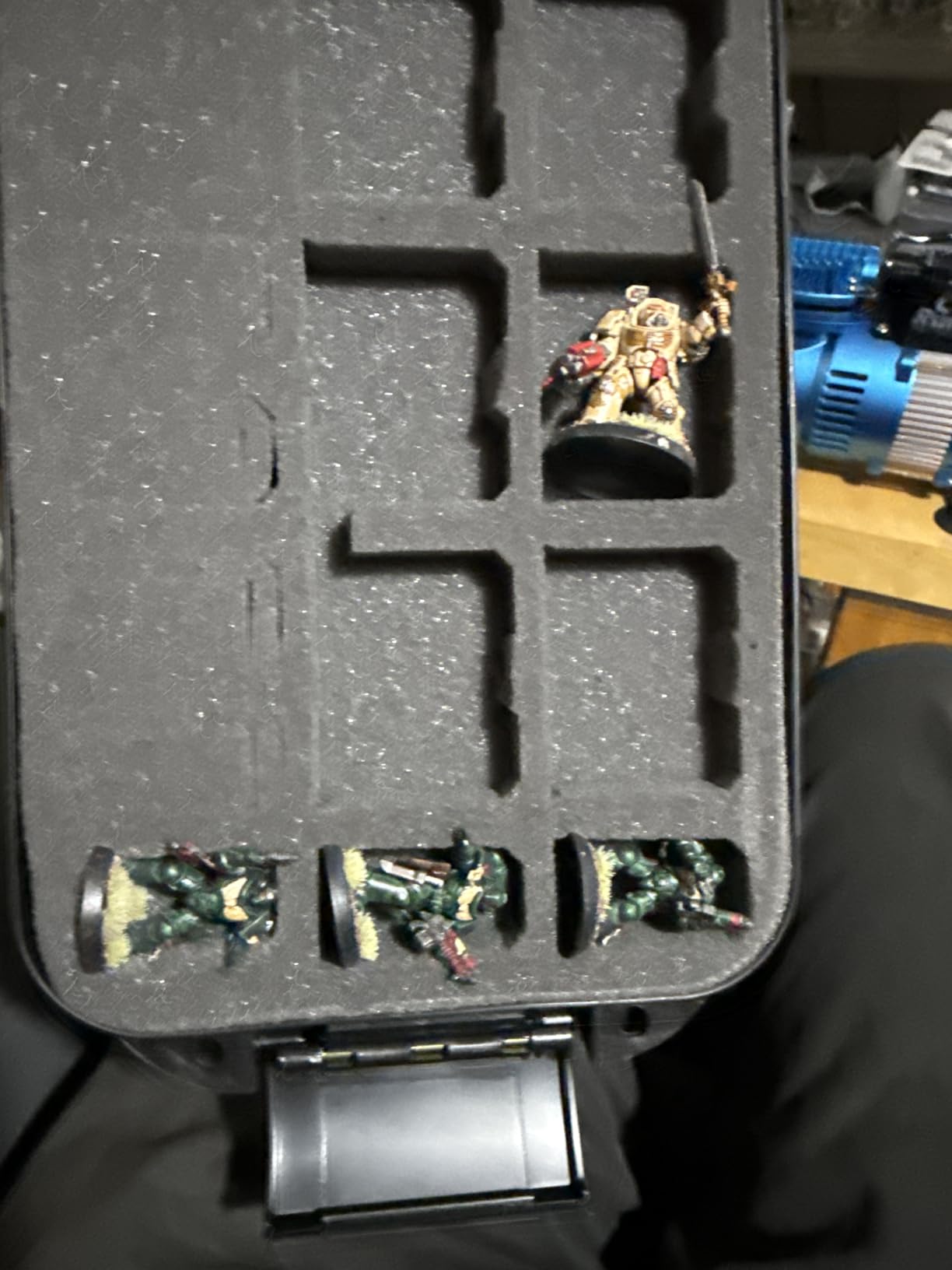 123+ Miniature Figurine Hard Shell Carrying Case - Fits Warhammer 40k, DND, Battletech, Citadel & More! This Tabletop Army Travel & Storage Case Will Organize Your D&D and Warhammer 40k Set customer photo 2