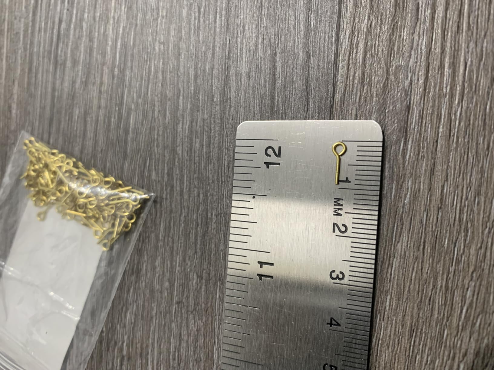 GAWEGM Ship Model Accessory - Brass Nails & Hooks for Wooden Boat Models - 9 Figure Nails - 5g customer photo 1
