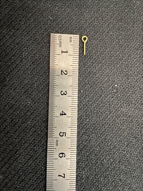 GAWEGM Ship Model Accessory - Brass Nails & Hooks for Wooden Boat Models - 9 Figure Nails - 5g customer photo 2
