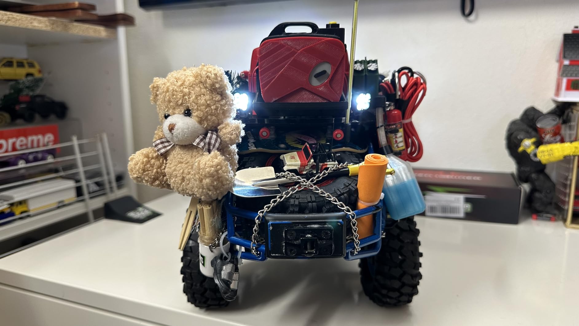 DKKY RC Car Lights LED Spotlights 1/10 Scale RC Crawler Accessories for Axial SCX10 90046 Traxxas TRX4 TRX6 Wraith RR10 MST Redcat Gen8 customer photo 2